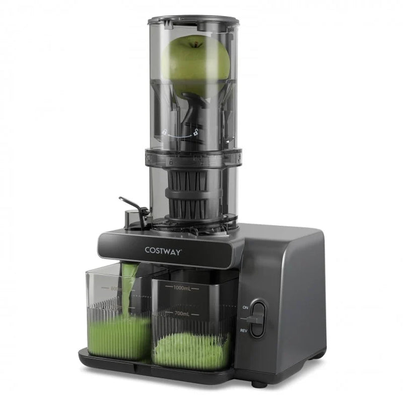 High-Efficiency Cold Press Juicer with 5.3-Inch Feed Chute and Reverse Function for Optimal Juice Yield