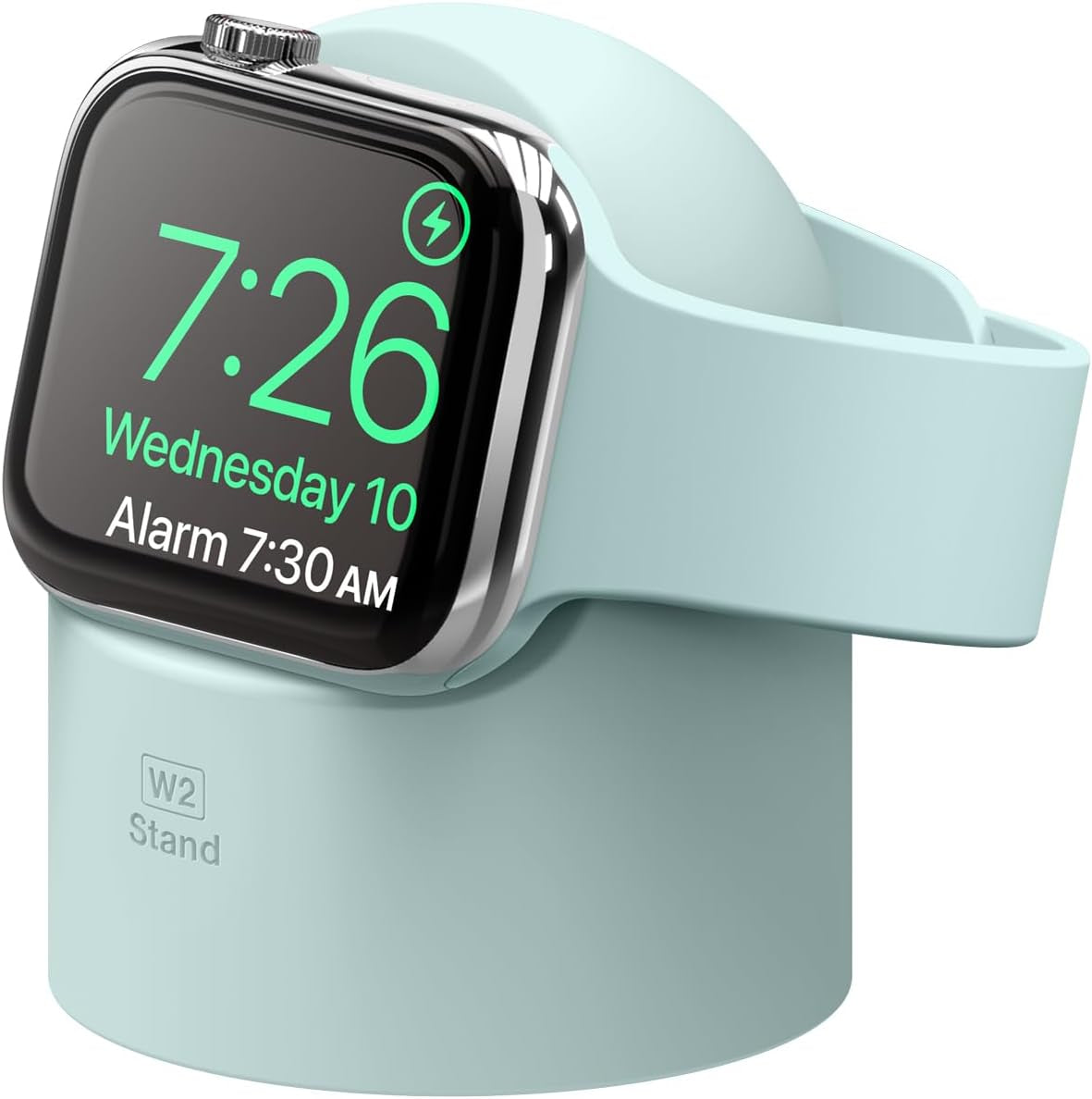 Charger Stand Compatible with Apple Watch Series - Durable Silicone, Compatible with Nightstand Mode