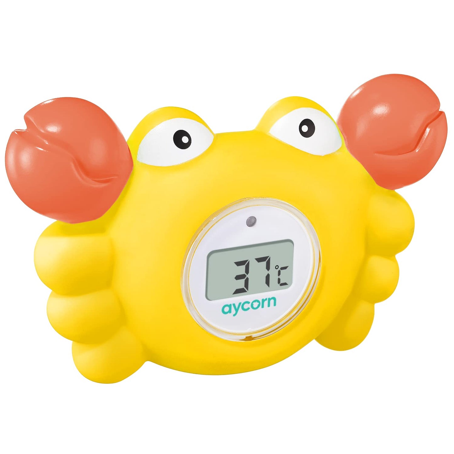 Digital Baby Bath Thermometer for Safety - Celsius Water, Room Temperature Monitor - LED Display, Floating Infant Bath Toy