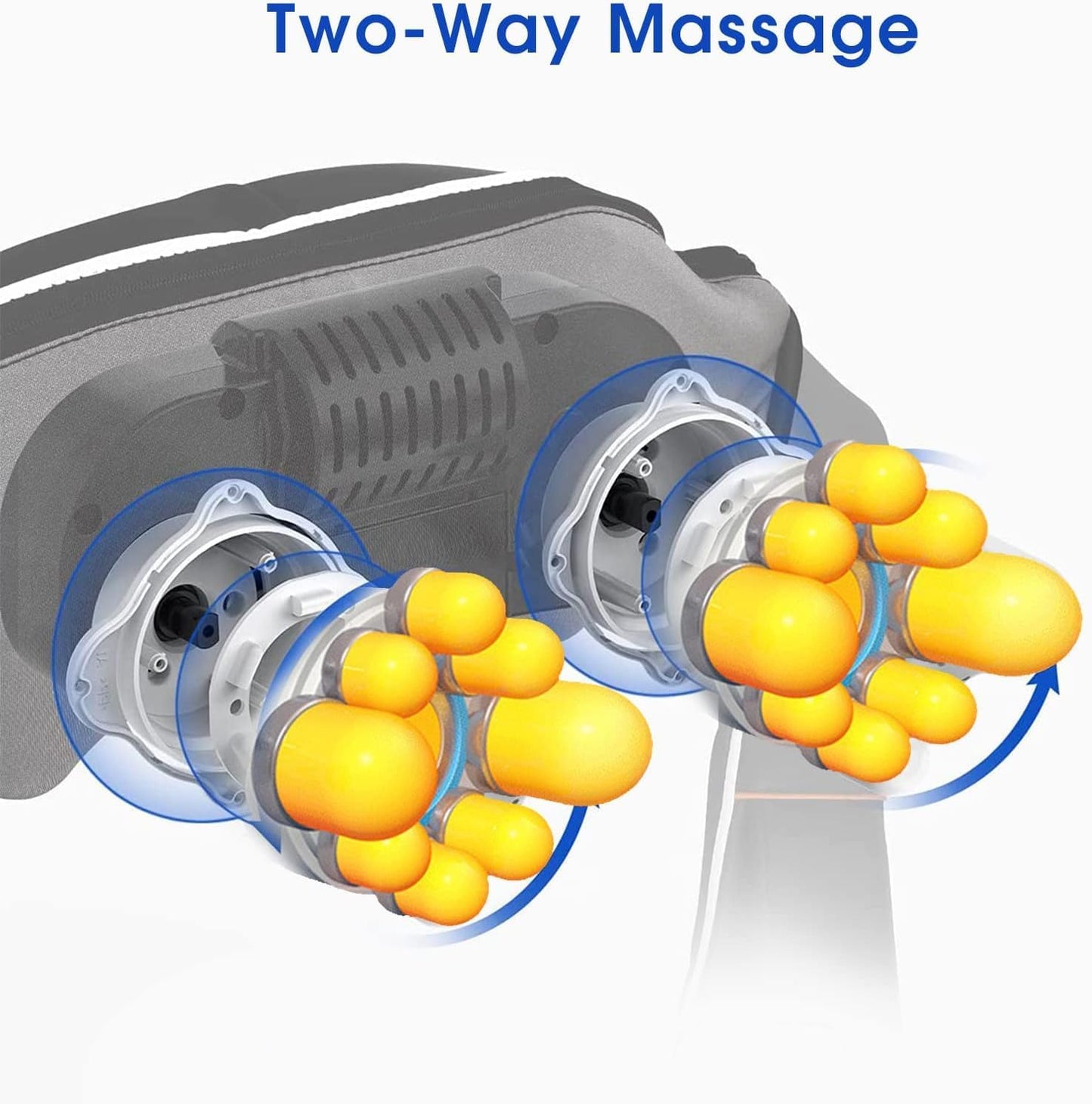 Shiatsu Neck and Shoulder Massager with Heat - 4D Deep Tissue Kneading Massage Pillow for Neck, Back, Waist, and Legs