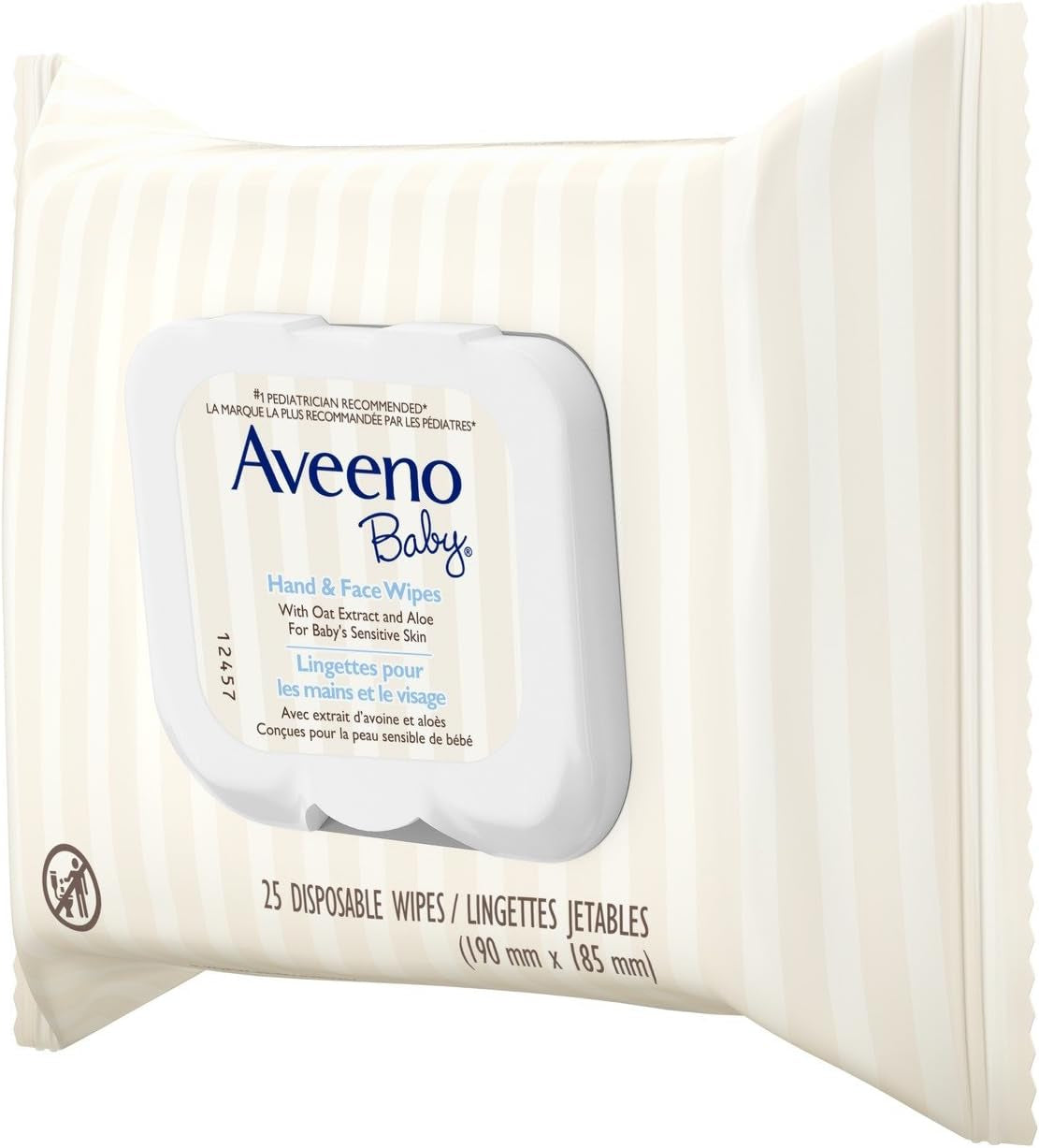 Baby Baby Wipes for Sensitive Skin, Unscented Hand and Face, 25 Count