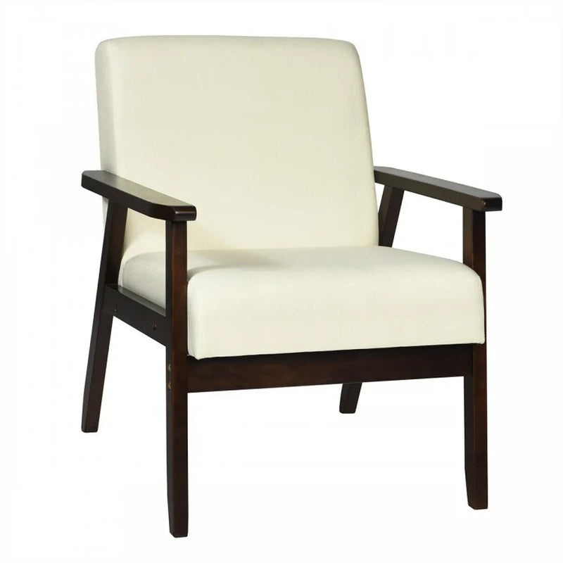 Mid-Century Modern Fabric Accent Armchair for Living Room