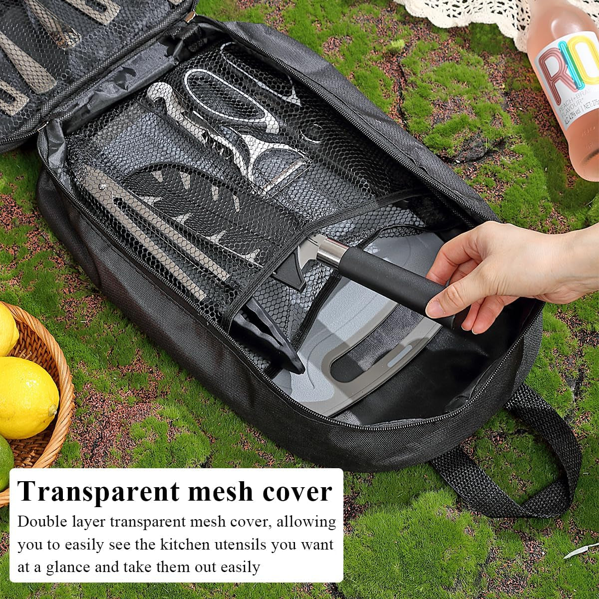Portable Camping Kitchen Utensil Set: Essential Cooking Tools for Travel, Picnics, RVs, Camping, BBQs, and Gatherings