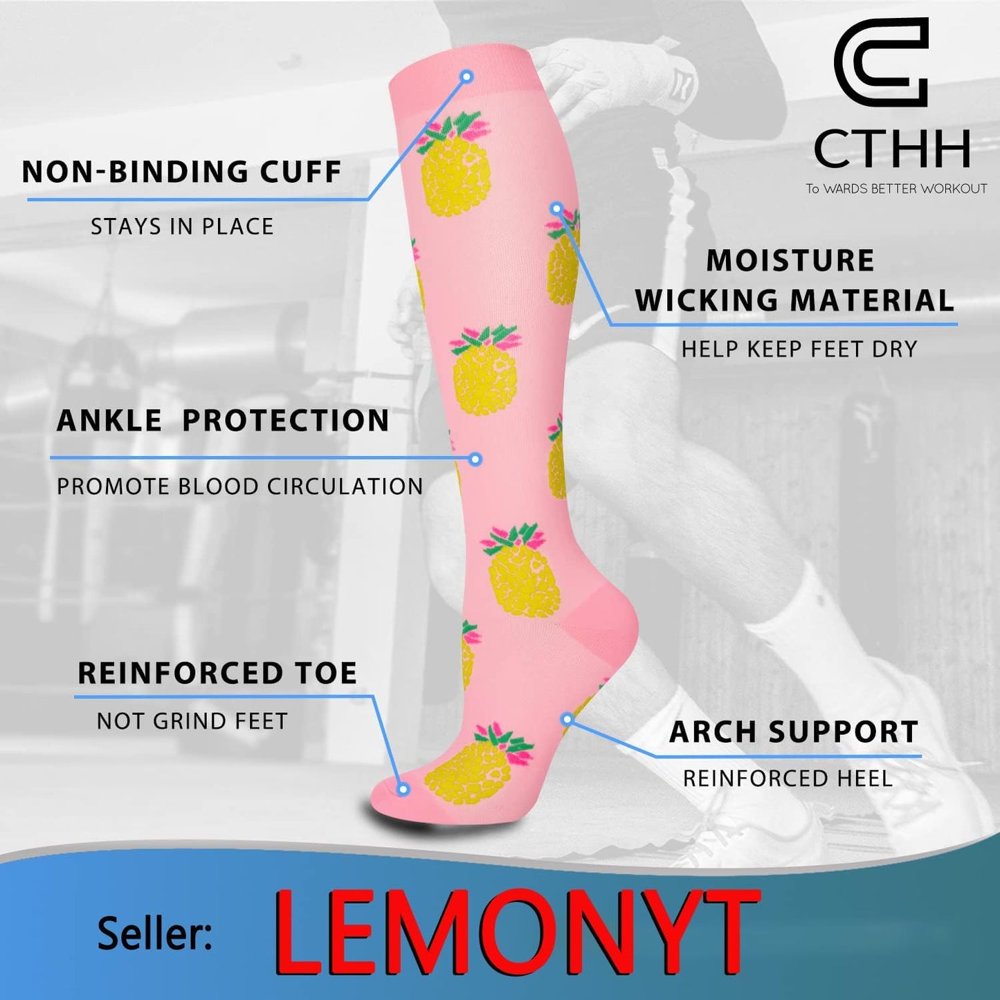 7 Pairs Graduated Copper Compression Socks Women & Men Circulation 20-30 Mmhg-Best for Running,Nurse,Travel,Cycling