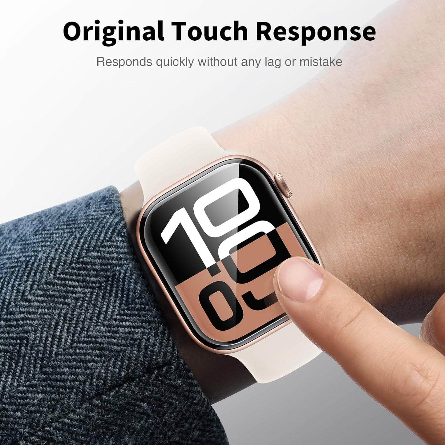 6-Pack Self-Healing TPU Screen Protectors for Apple Watch Series 10 (42mm) - Scratch-Resistant, Bubble-Free, HD Clarity, Anti-Glare, Transparent