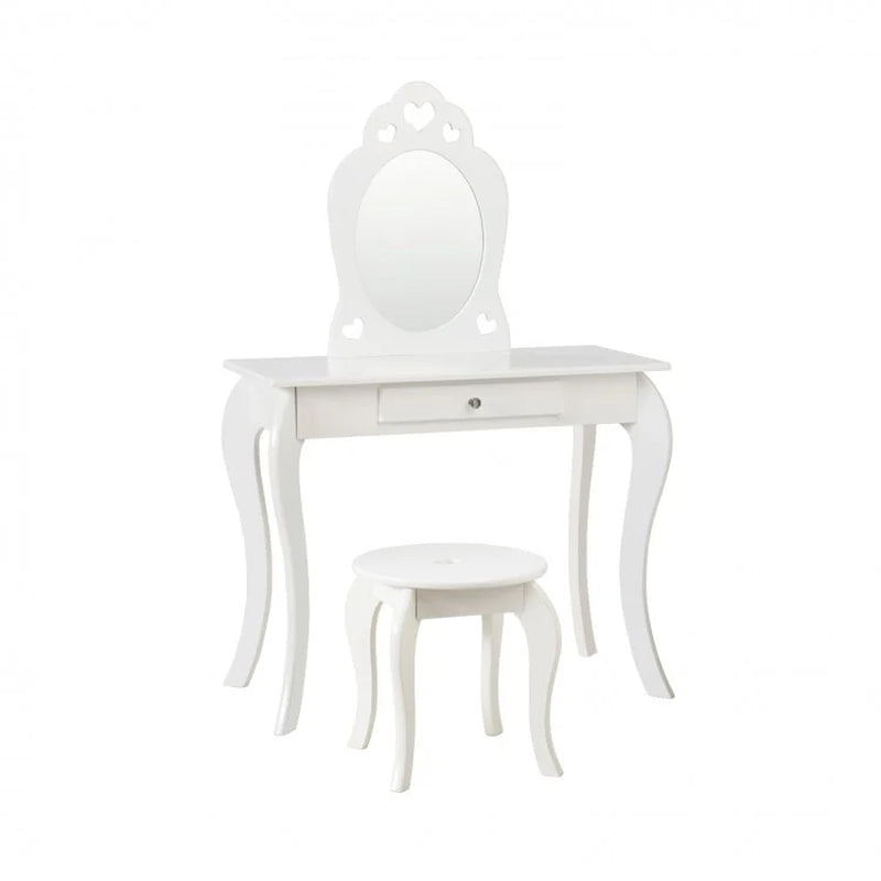 Children's Princess Makeup and Dressing Table Set with Mirror