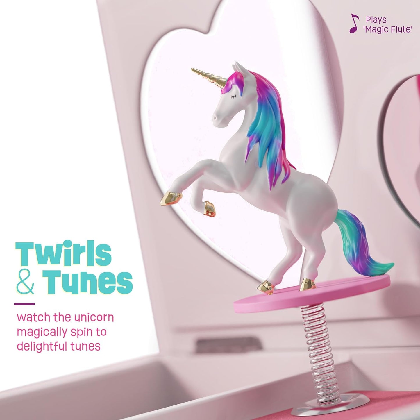 Unicorn Musical Jewelry Box - Perfect Gift for Girls Aged 3+