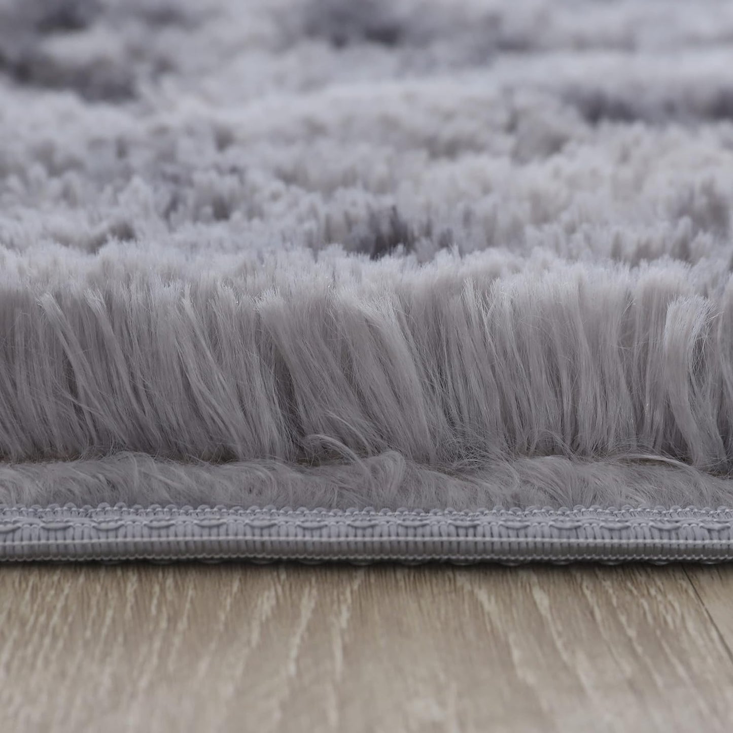 Ultra Soft Modern Shaggy Area Rug for Bedroom and Living Room - Fluffy Throw Carpet for Kids' Rooms (4x6 Feet, Dark Gray)