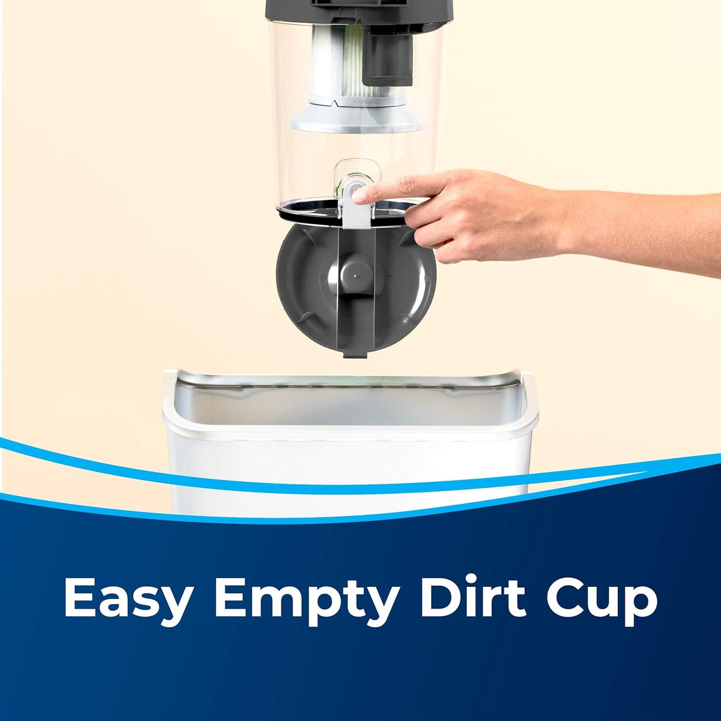 Zing Bagless Canister Vacuum Cleaner - Lightweight and Compact Design for Hard Floors and Low-Pile Carpets