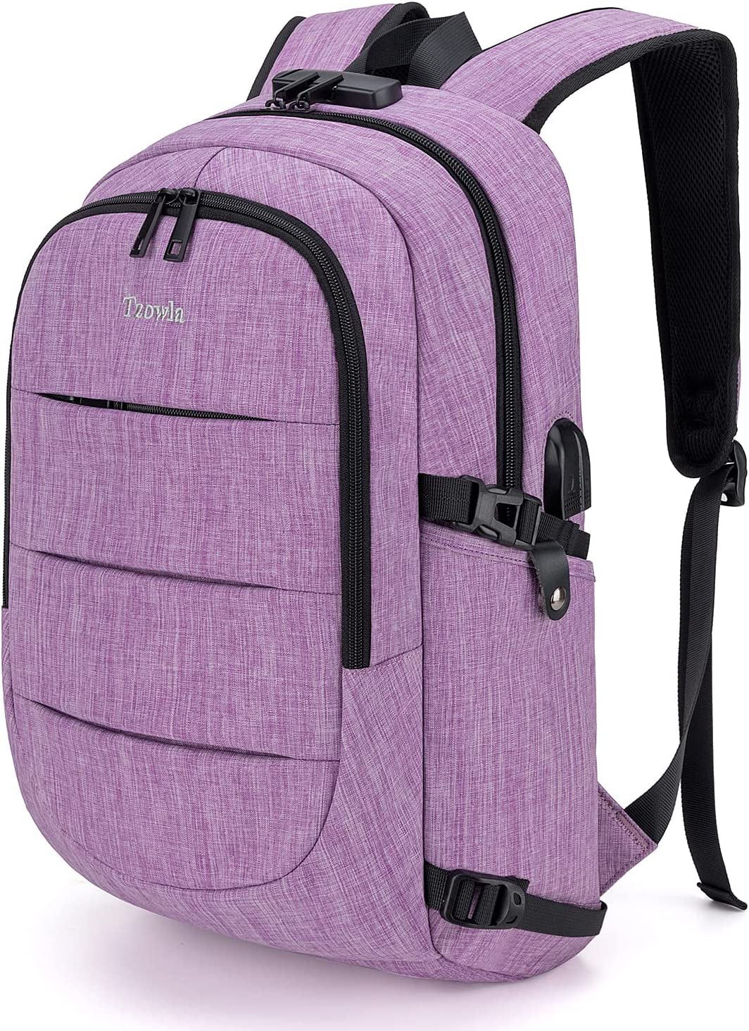 Water-Resistant Anti-Theft Laptop Backpack with USB Charging Port - 15.6 Inch Business Bag for Men and Women