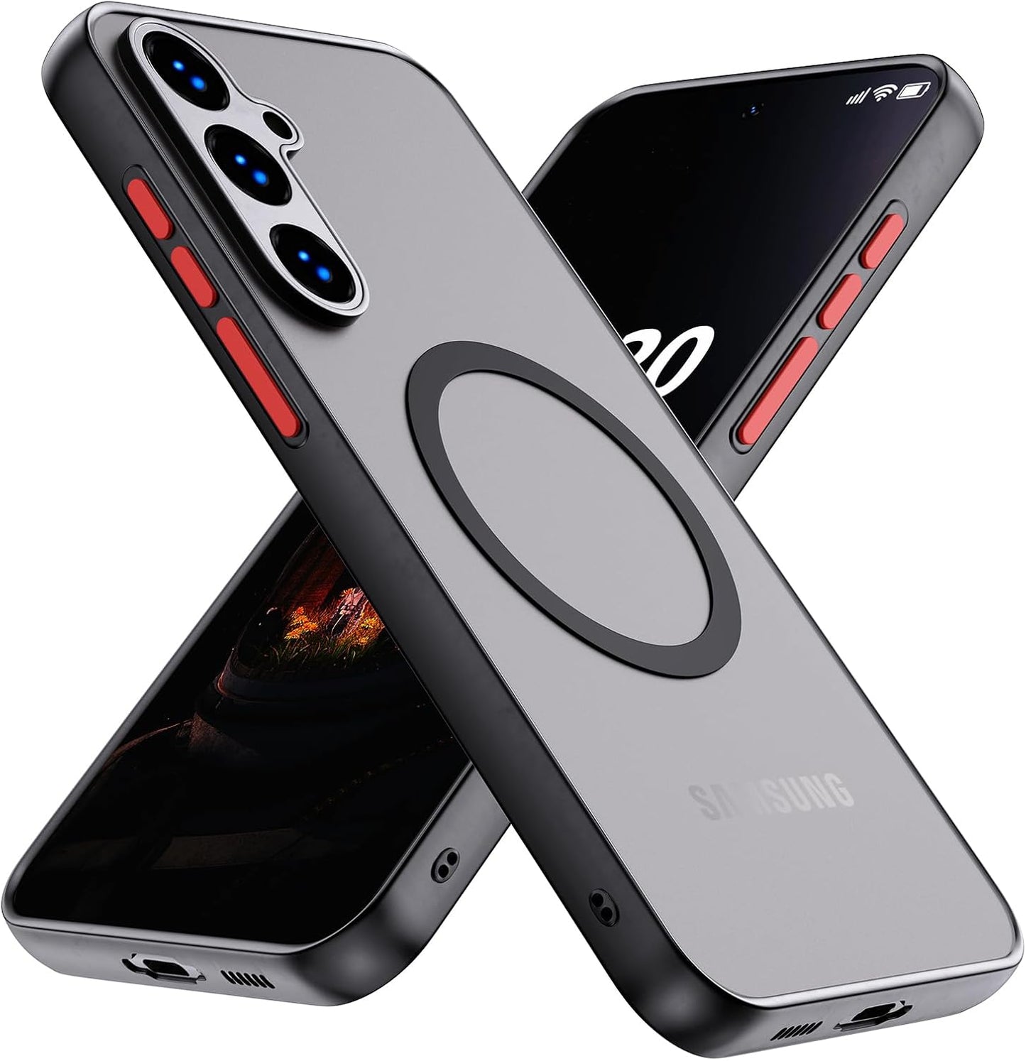 Samsung Galaxy S24 Ultra Heavy-Duty Shockproof Protective Case - Black 5G