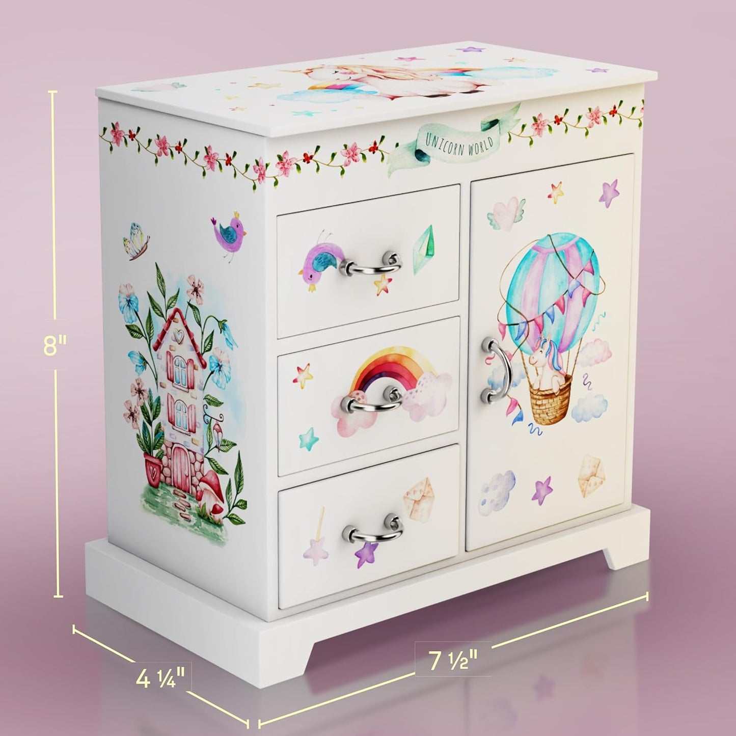 Unicorn Musical Jewelry Box - Perfect Gift for Girls Aged 3+