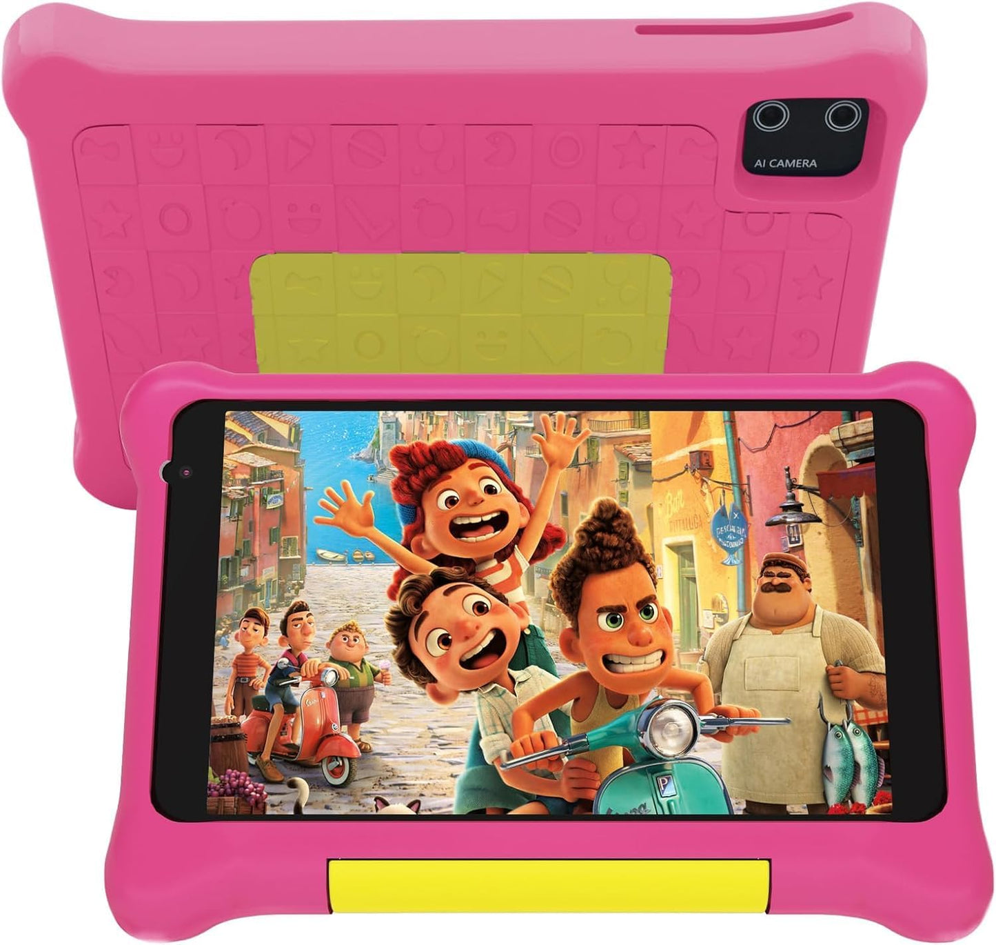 7-Inch Kids Tablet, Android 13 Quad-Core, 5GB RAM, 32GB Storage with 128GB Expandability, HD Display, Wi-Fi, Parental Control - Blue