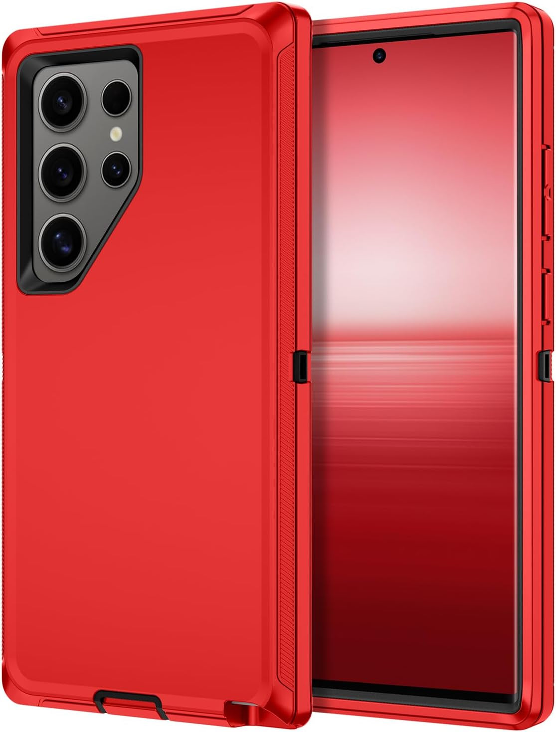 Rugged Heavy-Duty 3-Layer Full Body Case for Samsung Galaxy S23/S24 FE Plus Ultra - Shockproof and Dust Resistant