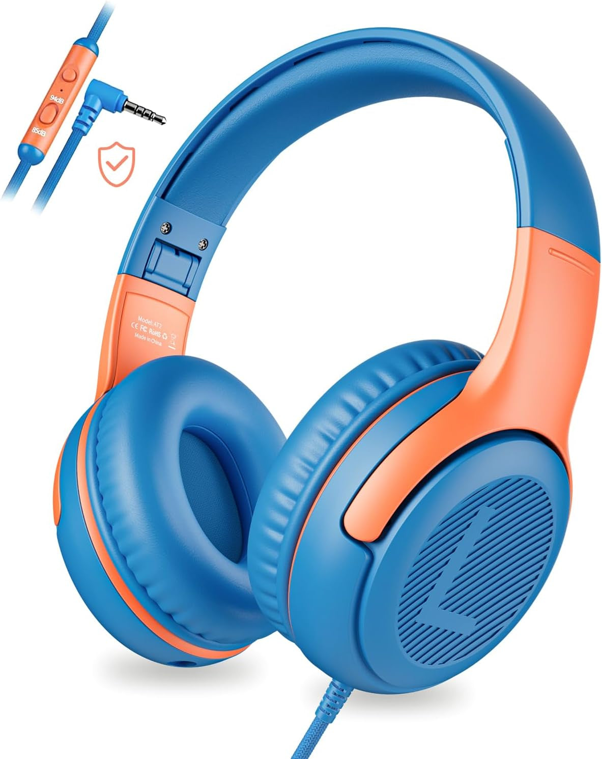 Kids Headphones with Cord - Comfortable and Durable Design for School and Work, Perfect Gift for Children
