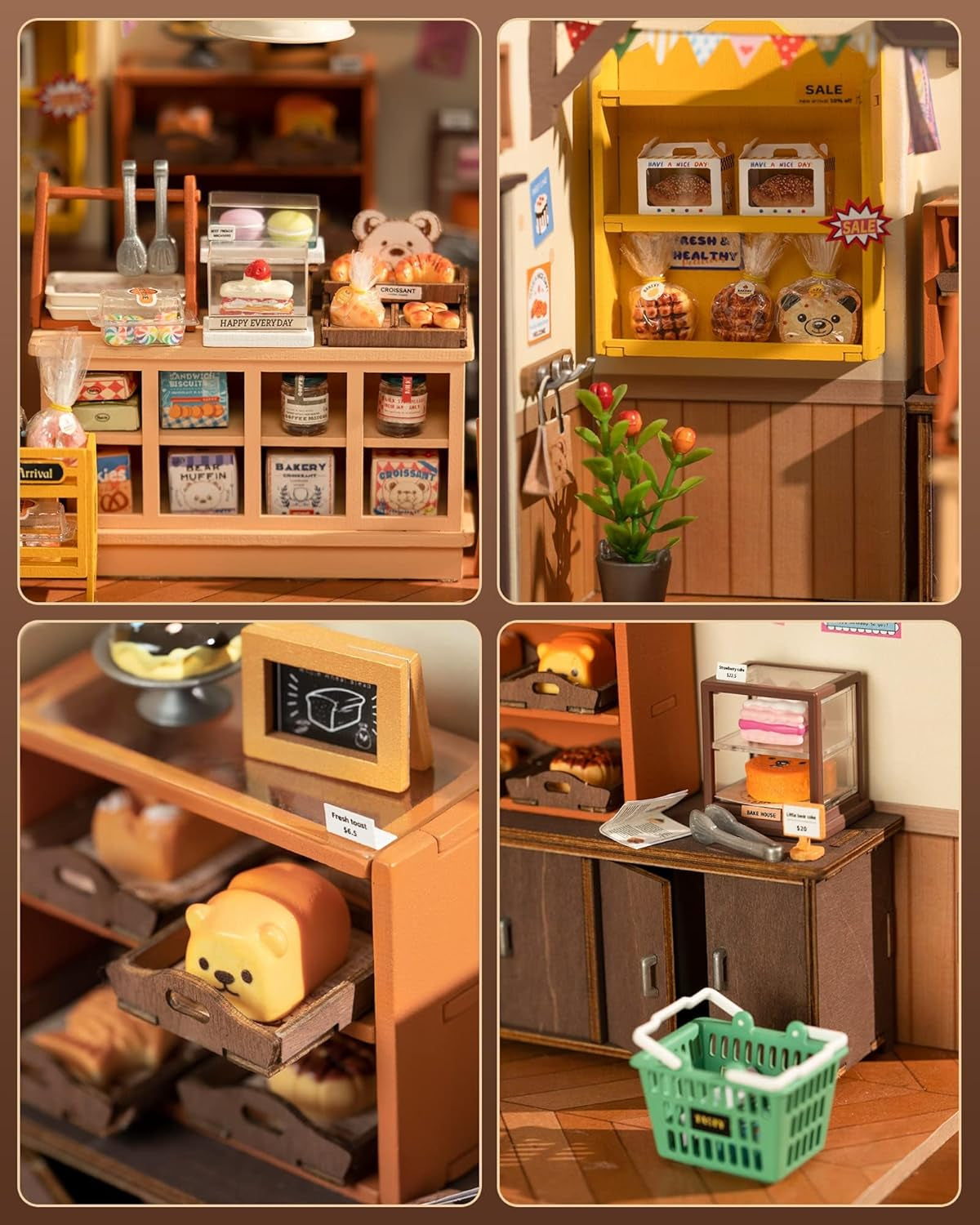 Miniature House Kit for Beginners-1:20 DIY Miniature Dollhouse Kit with LED Lights-Tiny House Crafts for Adults-Birthday Gifts Hobbies for Women and Men