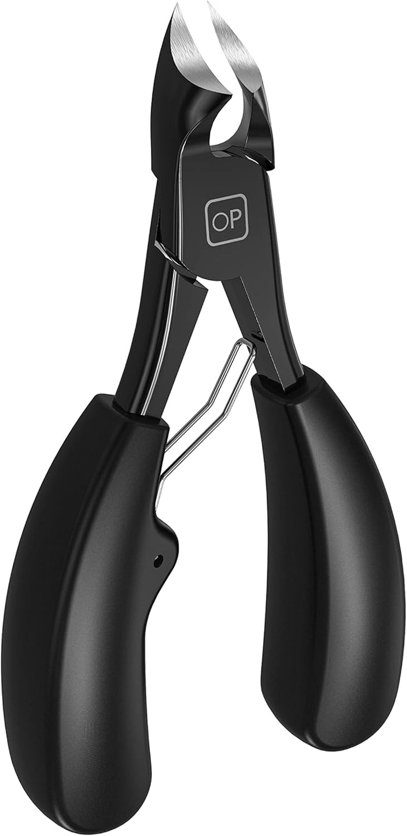 Heavy-Duty Toenail Clippers for Thick Nails - Precision Pedicure Tool with Super Sharp Curved Blade for Seniors, X5 Black