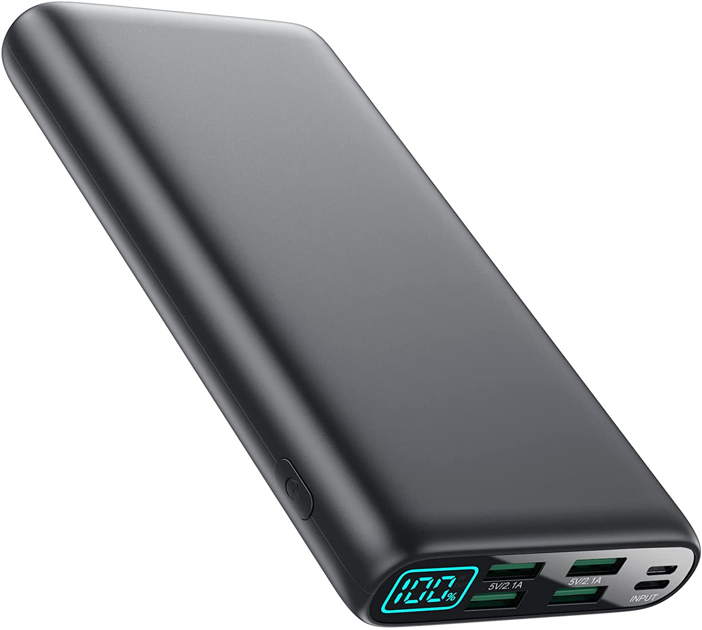 High-Capacity 38,800mAh Portable Charger with LCD Display, 5 USB Outputs, Dual USB-C Input/Output