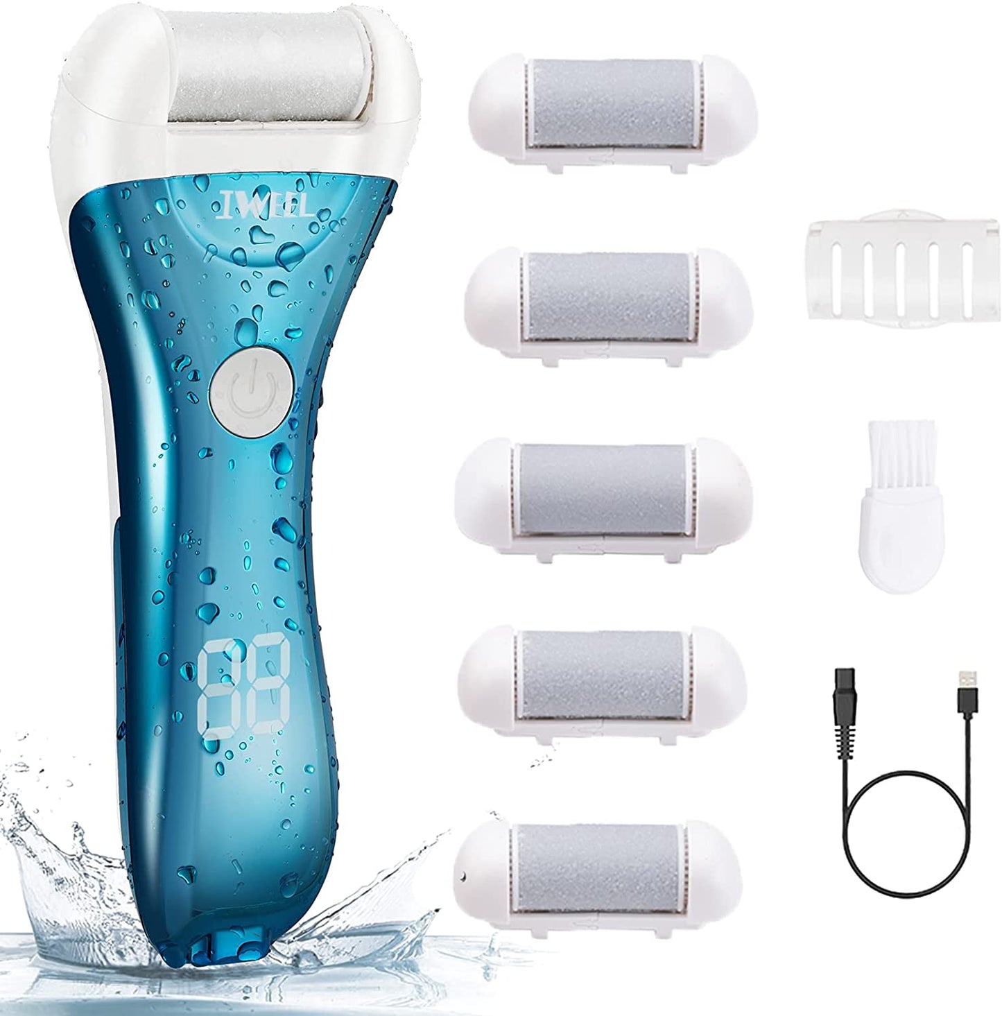 Rechargeable Electric Foot Callus Remover and Pedicure Kit - Professional Foot Care Solution for Dead Skin Removal, Ideal Gift