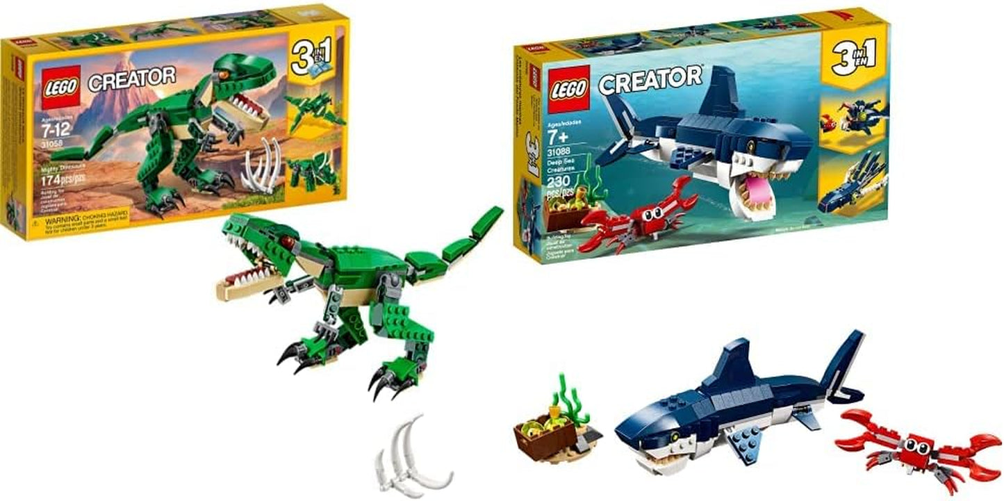 3-in-1 Transforming Dinosaur Toy Set: T. Rex, Triceratops, and Pterodactyl Figures - Ideal Gift for Children Aged 7-12, Model 31058