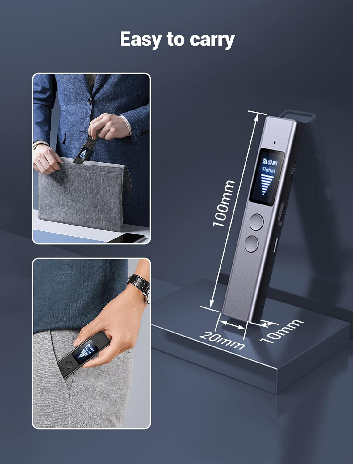 Hidden Camera and Bug Detector: Anti-Spy and GPS Tracker Detection for Travel, Home and Commercial Use