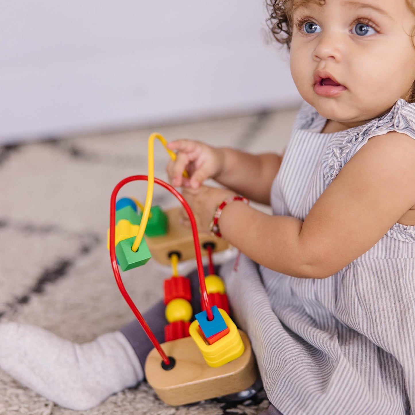 First Bead Maze - Wooden Educational Toy 10.6 Cm X 17.8 Cm X 21.8 Cm ; 0.6 Kg | Infant Maze Toy, Bead Maze Toys