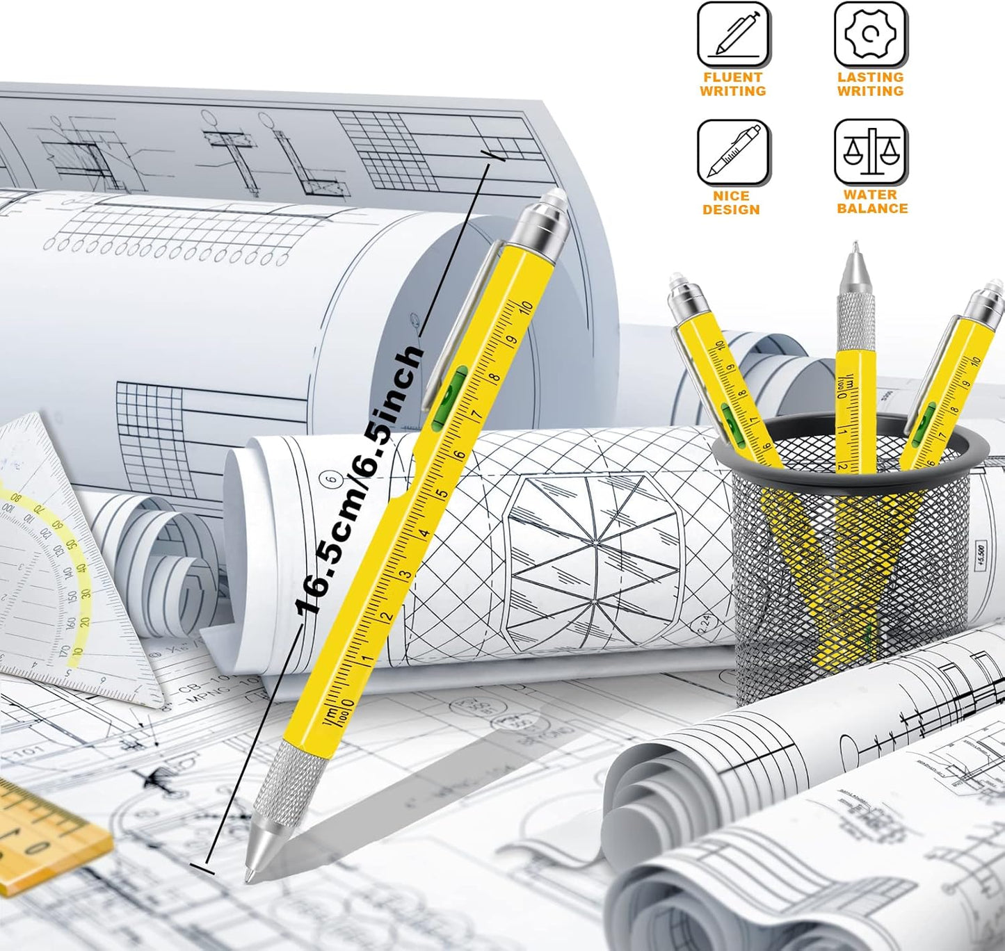 9-in-1 Multitool Pen: Ideal Valentine's Day Gifts for Him, Perfect for Boyfriends, Dads, and Men Who Appreciate Unique Gadgets