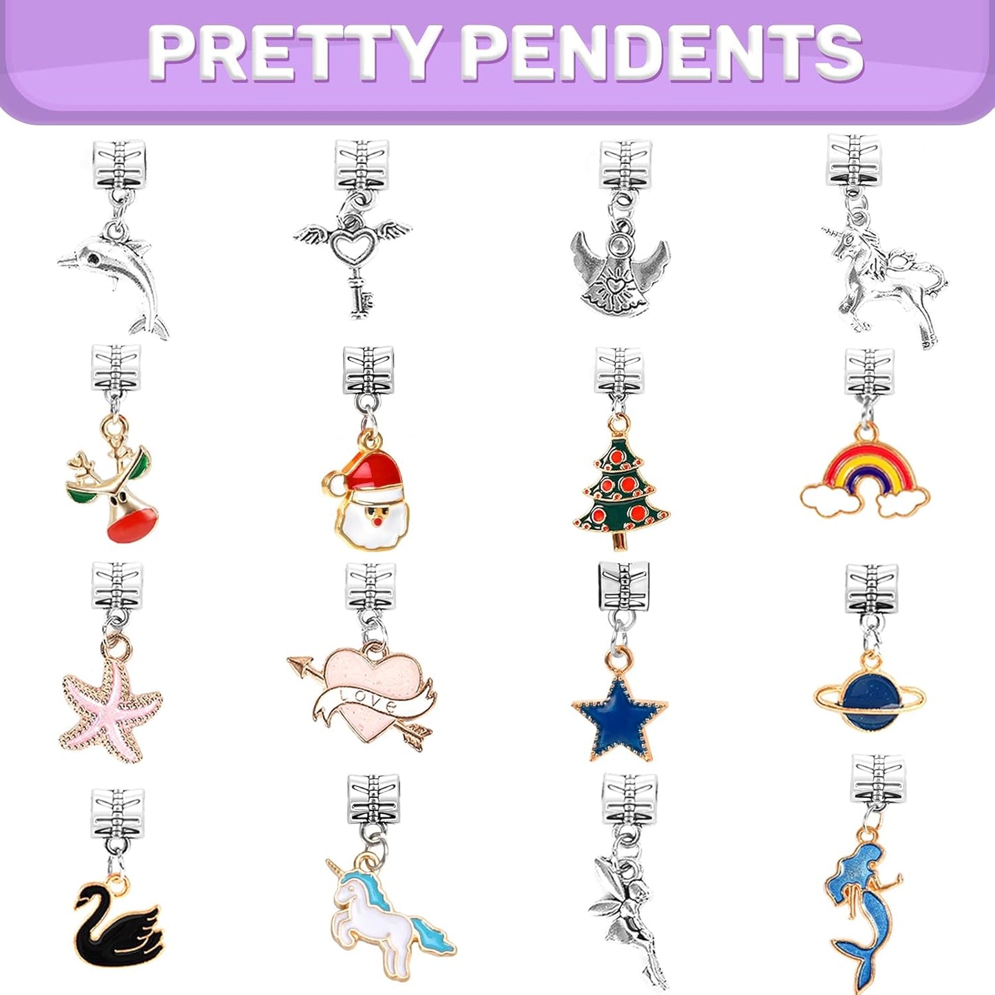 Jewelry Making Unicorn Kit-Themed Arts and Crafts Set for Creative Play and Gift Giving for Girls Ages 6+