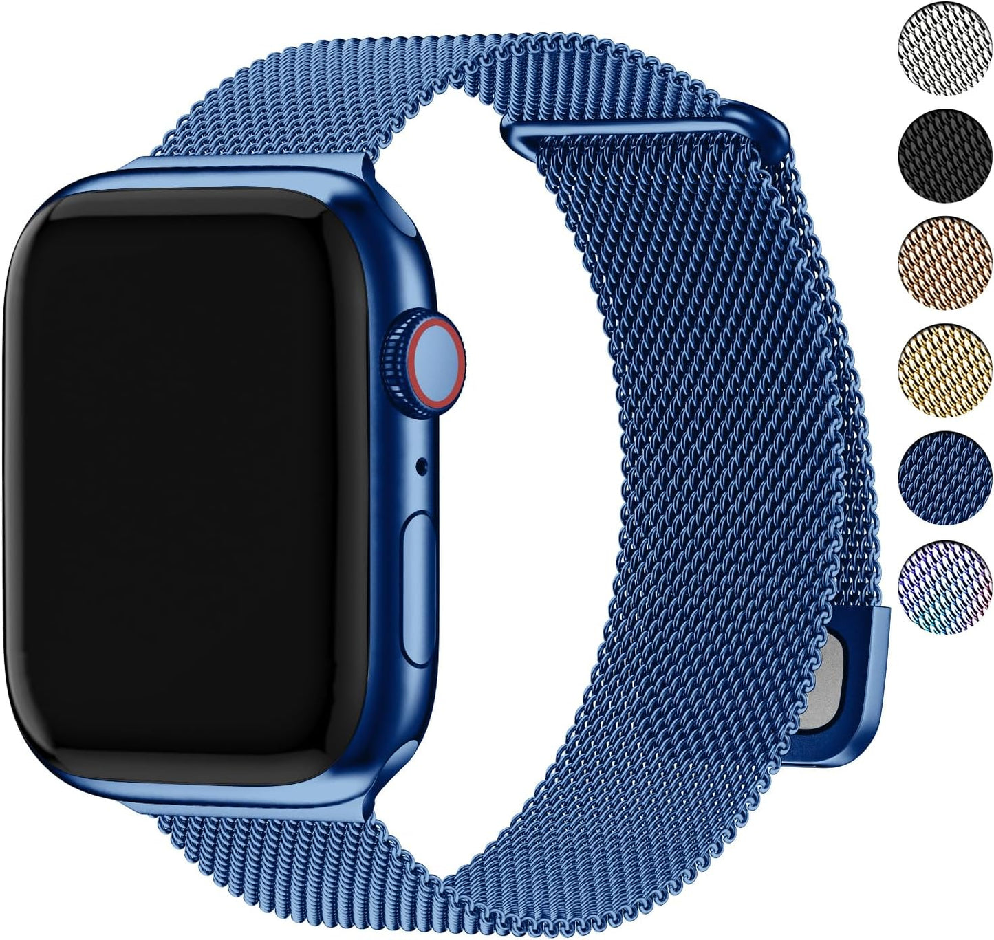 Stainless Steel Milanese Loop Replacement Band for Apple Watch - Compatible with Ultra 2/1 and Series 1-10 for Men and Women