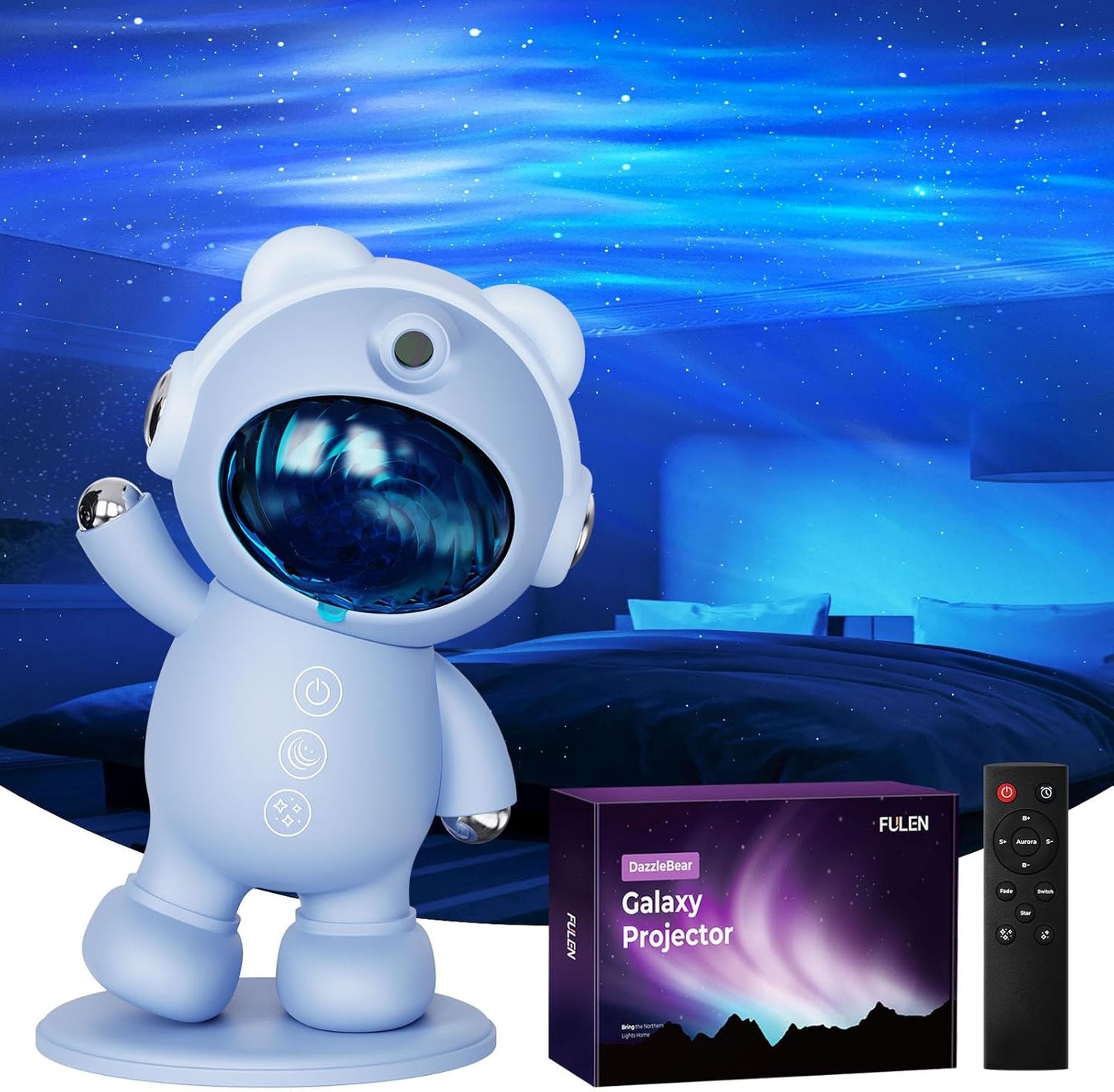 Galaxy Projector: Aesthetic Star and Aurora Ceiling Light for Bedroom and Living Spaces
