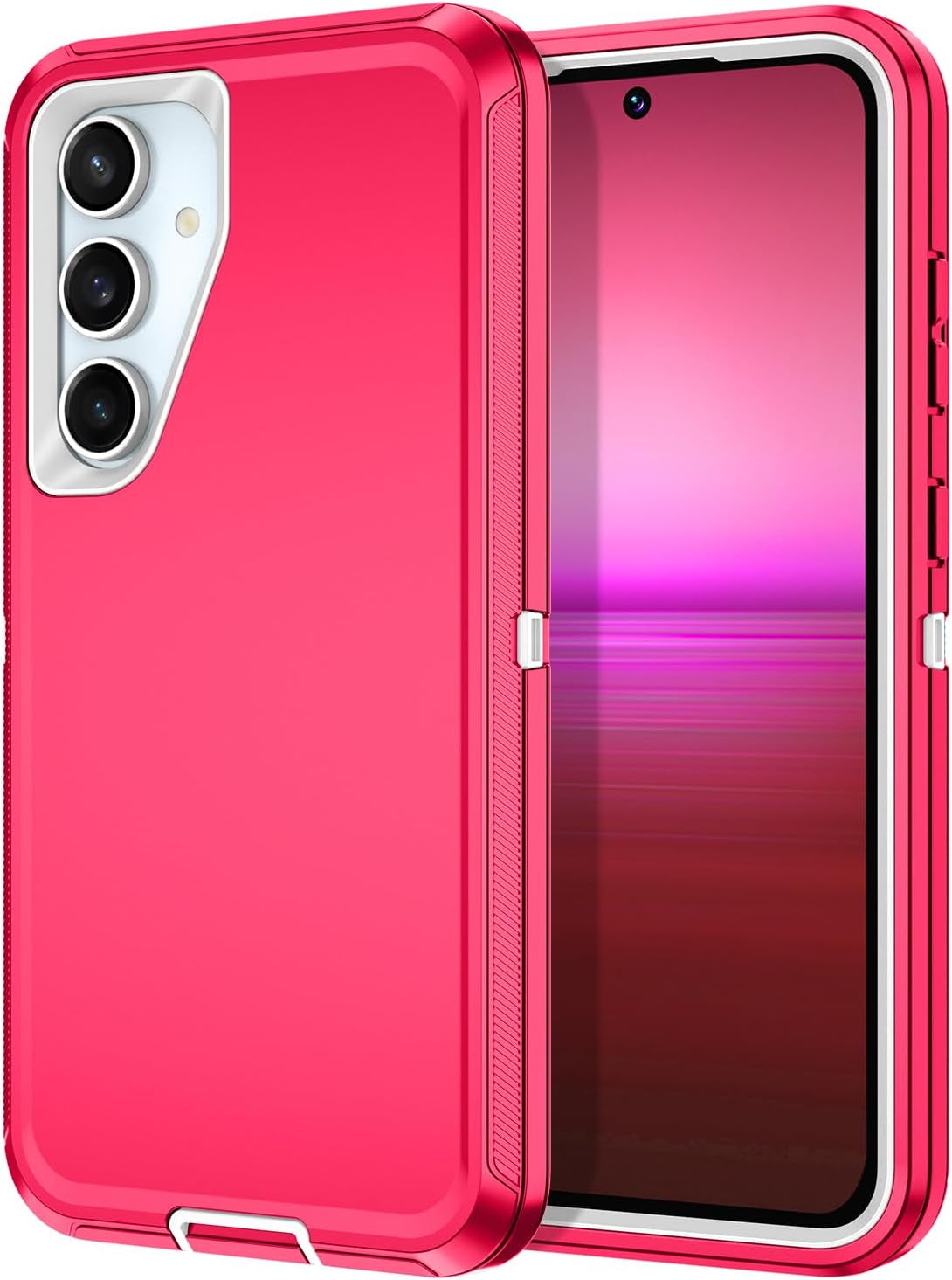 Rugged Heavy-Duty 3-Layer Full Body Case for Samsung Galaxy S23/S24 FE Plus Ultra - Shockproof and Dust Resistant