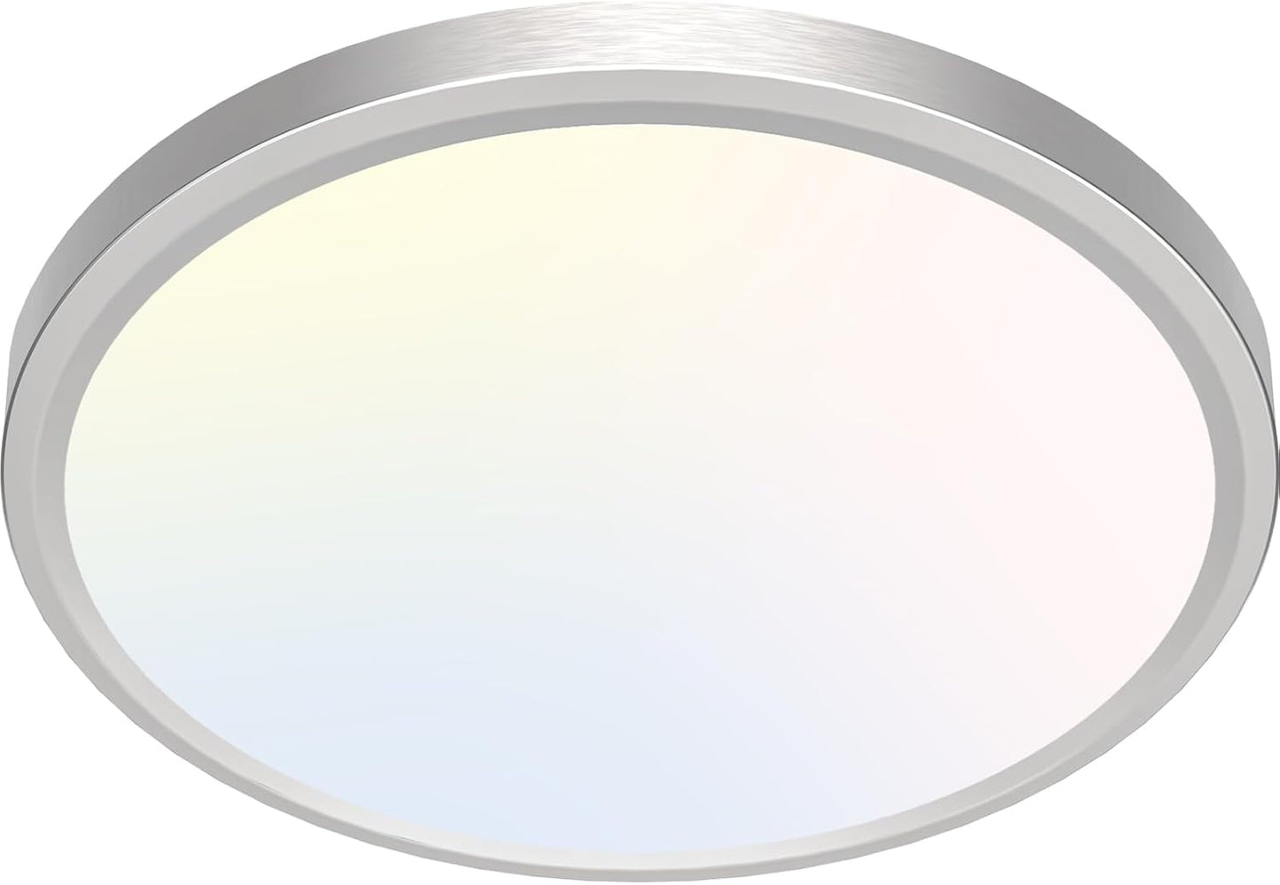 12-Inch LED Flush Mount Ceiling Light Fixture, 28W 3200Lm Adjustable Color Temperature (3000K/4500K/6000K) for Bedroom, Kitchen, and Dining Room (White)