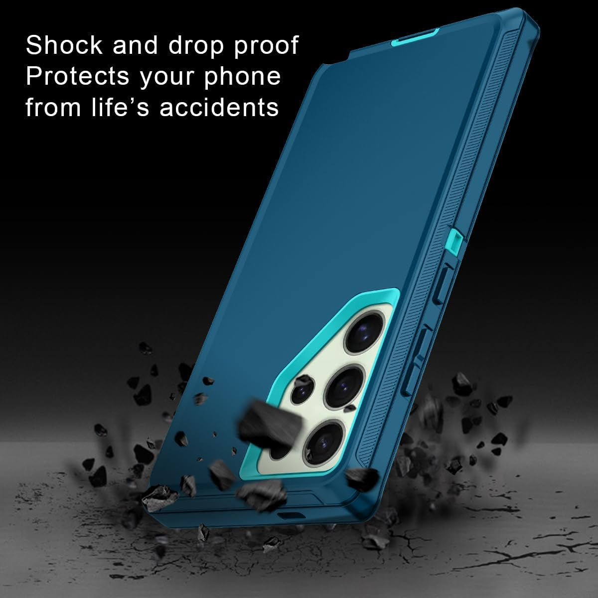 Rugged Heavy-Duty 3-Layer Full Body Case for Samsung Galaxy S23/S24 FE Plus Ultra - Shockproof and Dust Resistant
