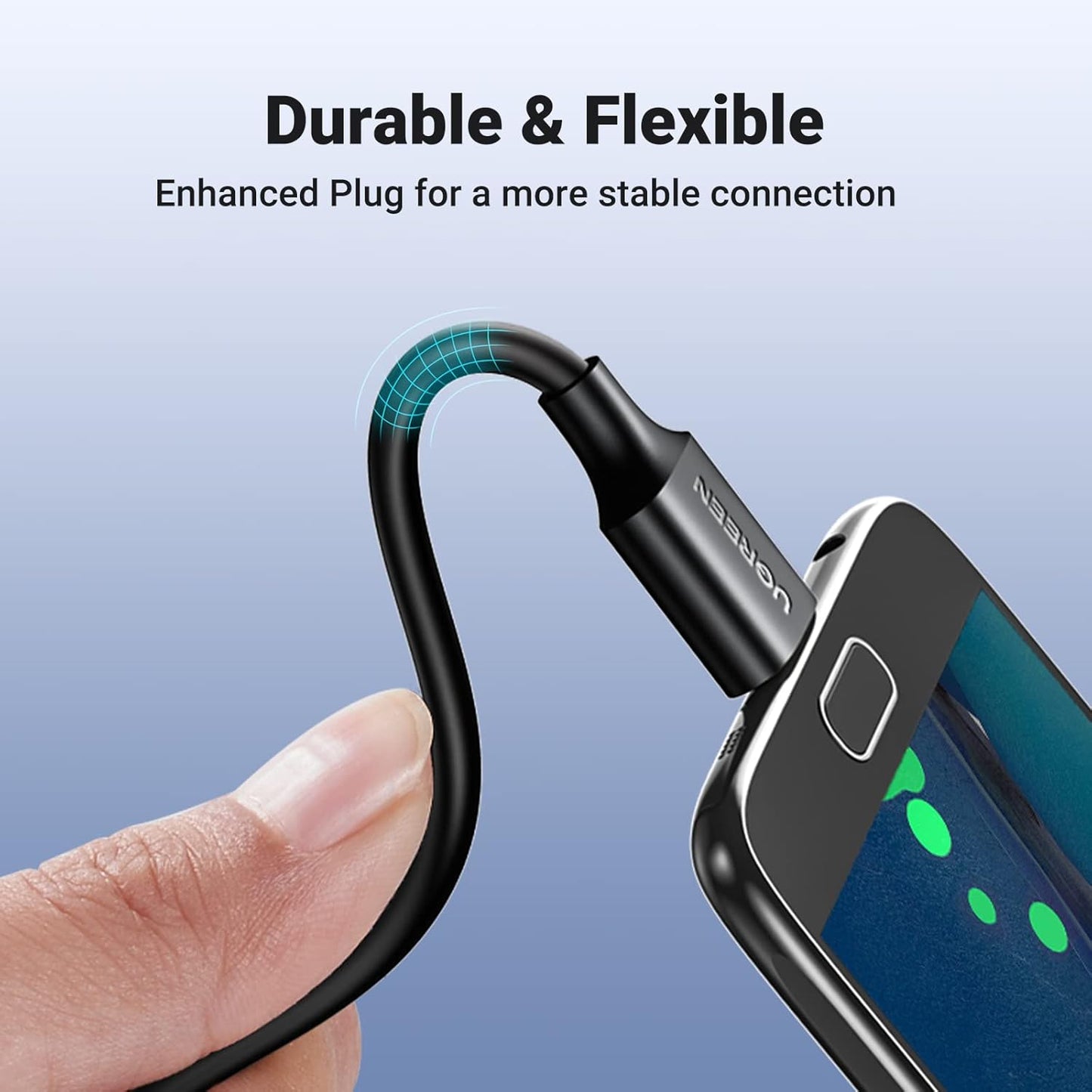 Micro USB 3.0 to Micro B Male Cable for Charging and Data Sync - Compatible with External Hard Drives and More