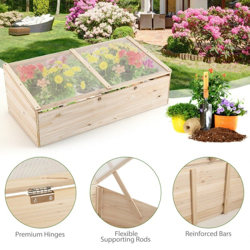Portable Wooden Greenhouse for Garden Use
