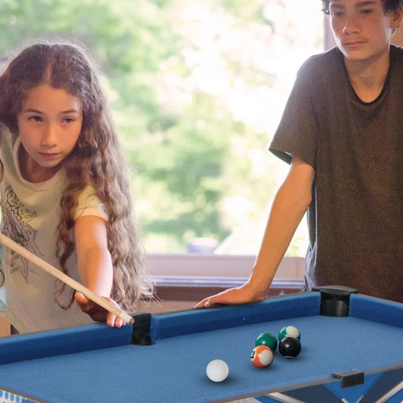 6-in-1 Multi-Game Table: Basketball, Billiards, Ping Pong, Hockey, and Shuffleboard
