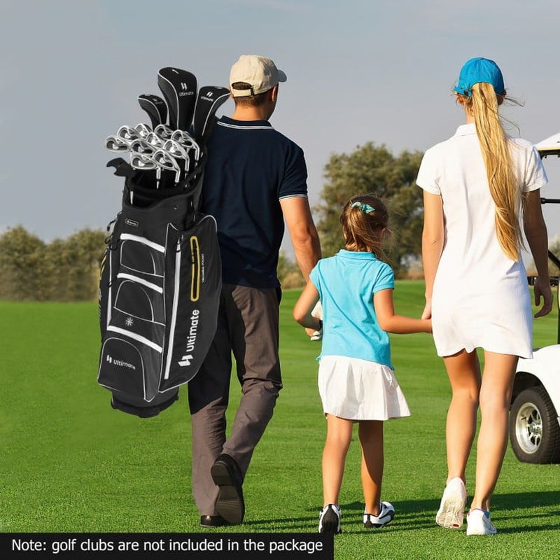 9.5-Inch Lightweight Golf Cart Bag Featuring 15-Way Top Dividers