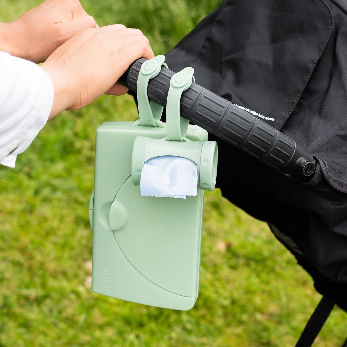 On-The-Go Baby Wipes Dispenser, Portable Wipes Container- Travel, Diaper Bag Accessory, Reusable Wipes Holder