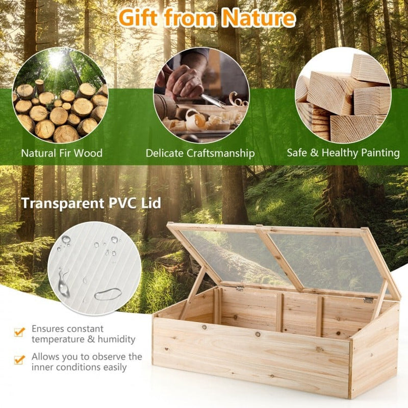 Portable Wooden Greenhouse for Garden Use