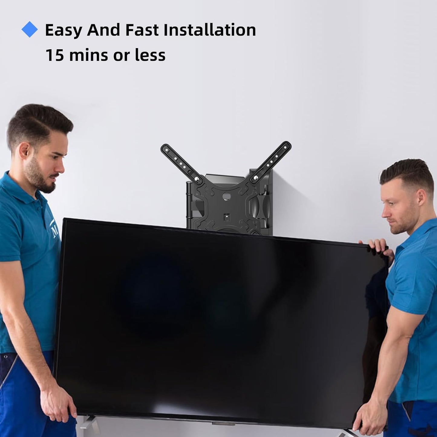 Adjustable TV Wall Mount with Swivel and Tilt Function for 32-55 Inch TVs up to 70 lbs, VESA 400x400 mm