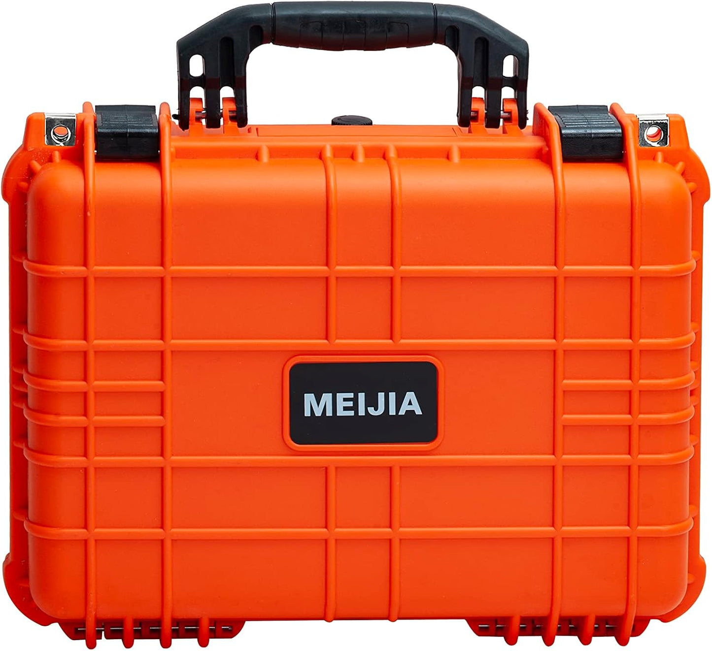 Portable Waterproof Hard Case - Customizable Foam -Drones, Equipment, Firearms - 15.98 x 12.99 x 6.85 Inches (Orange)