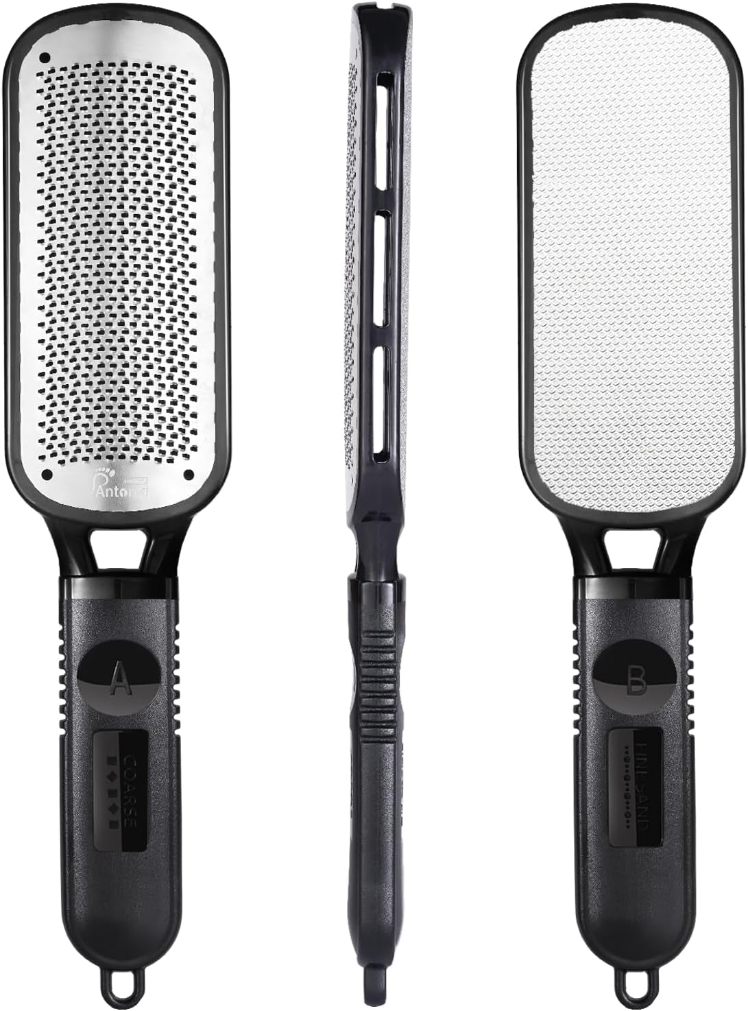 Foot File and Callus Remover - Stainless Steel Pedicure Tool for Dead Skin and Cracked Heels