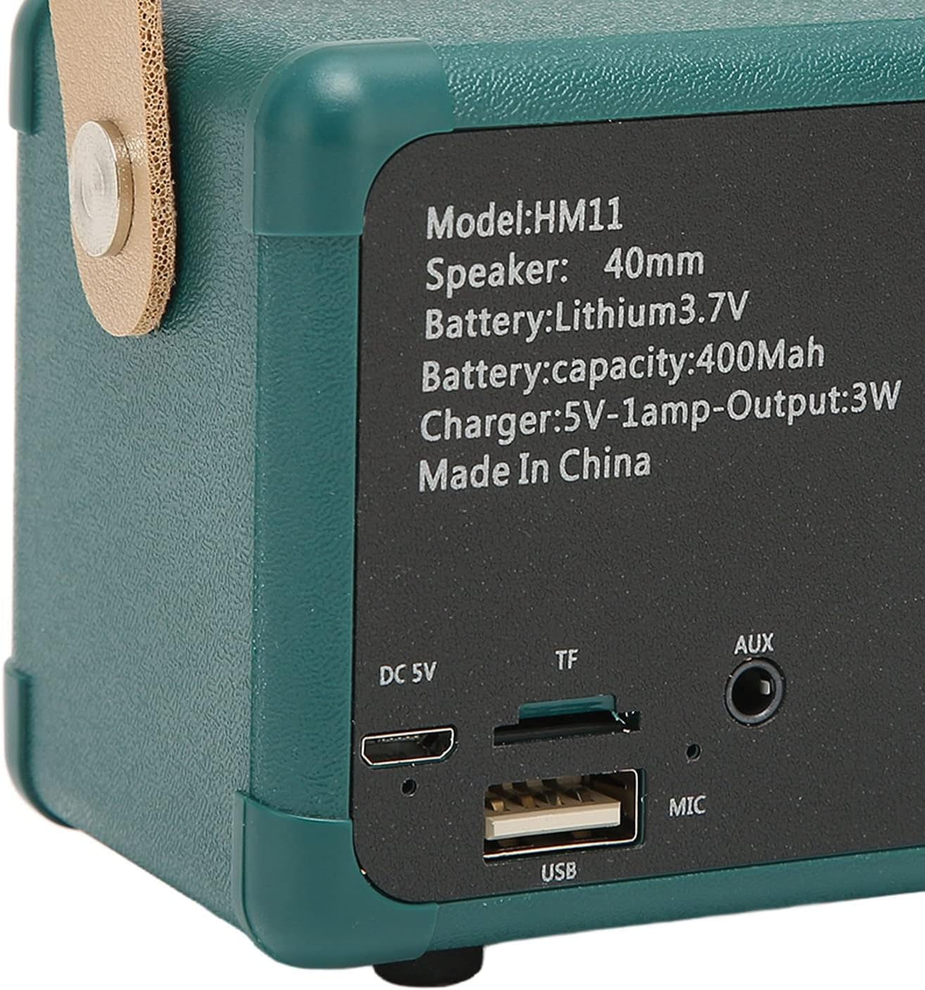Mini Bluetooth Speaker Vintage Speaker - 50Hz to 18Khz Hifi Stereo Retro Bluetooth Speaker with Long Battery Life (Green)
