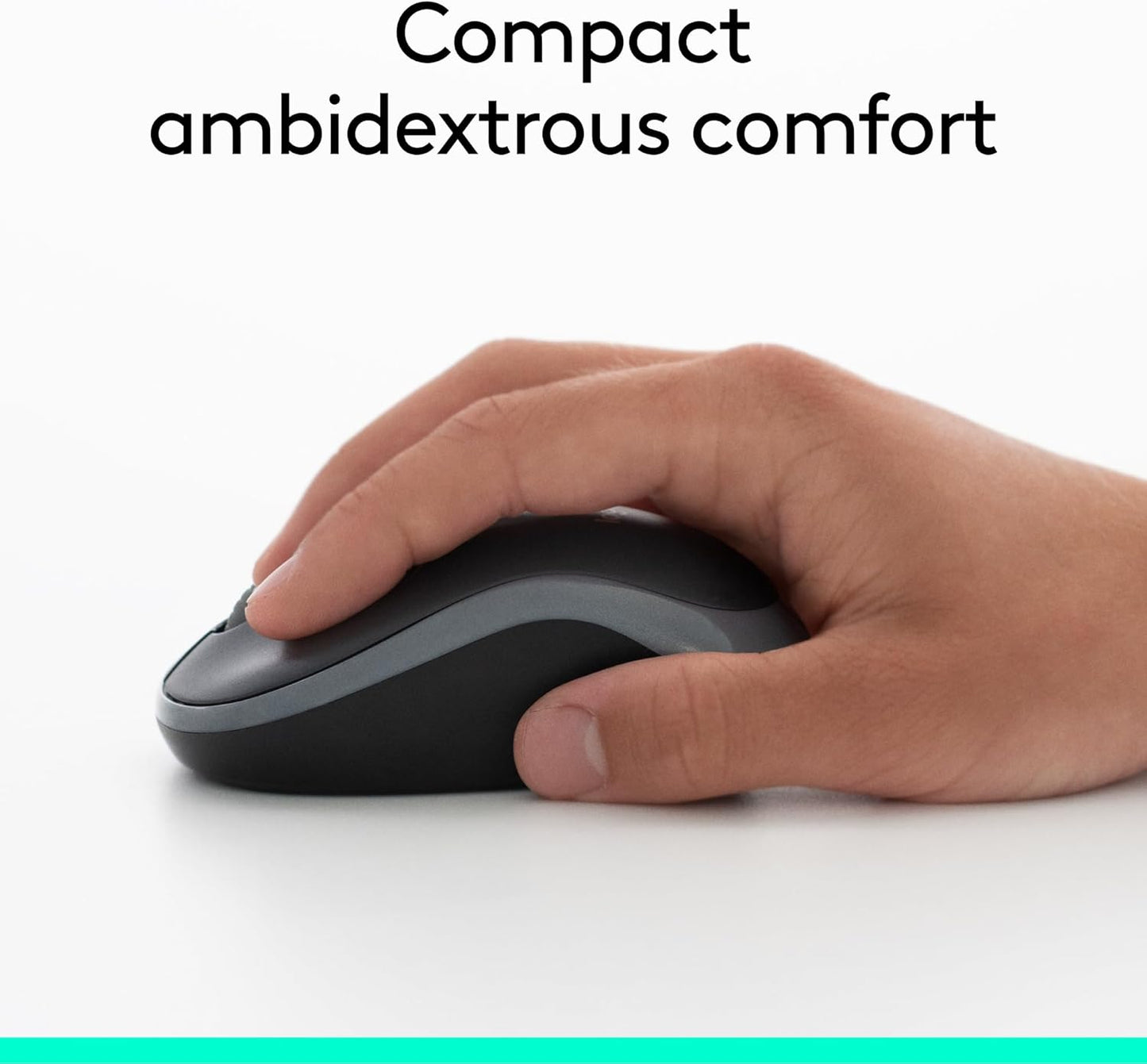 Wireless Keyboard and Mouse Combo for Windows - 2.4 GHz Connectivity, Compact Design, 8 Multimedia and Shortcut Keys, 2-Year Battery Life