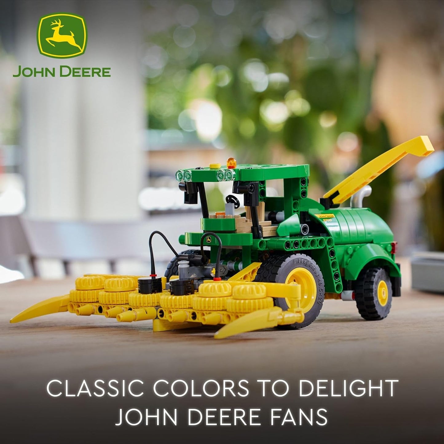 Technic John Deere 9700 Forage Harvester Tractor Toy, Buildable Farm Toy for Imaginative Play, Kids Truck Gift for Boys and Girls Ages 9 and up Who Love Farming Vehicles, 42168