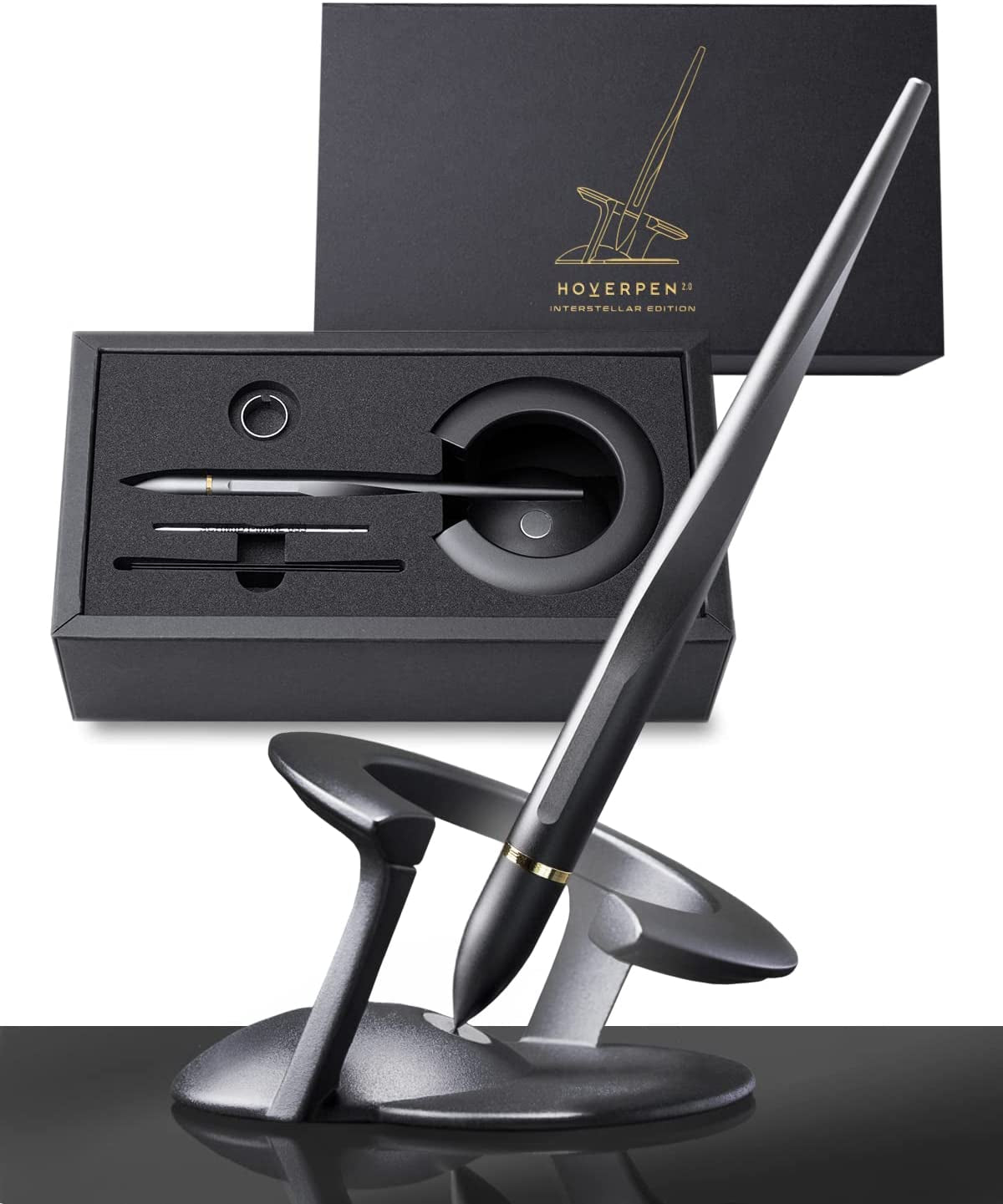 Executive Pen Crafted from Aerospace Alloys, Innovative Design, Free-Spinning Mechanism