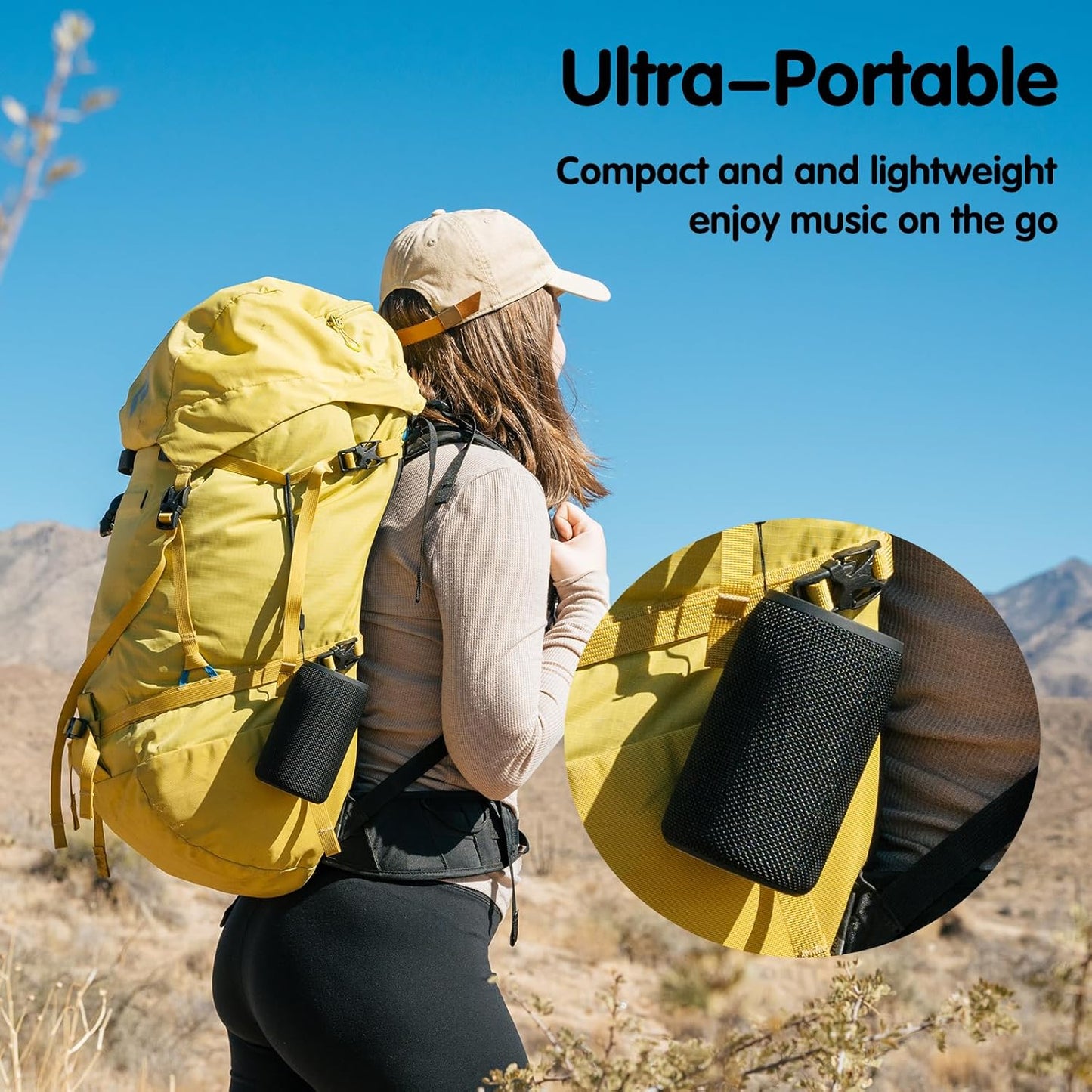 Musibaby Bluetooth 5.0 Wireless Speaker - Portable, Waterproof Outdoor Speaker with Dual Pairing, Loud Stereo Sound, Booming Bass, and 1500 Minutes Playtime for Home and Party (Black)