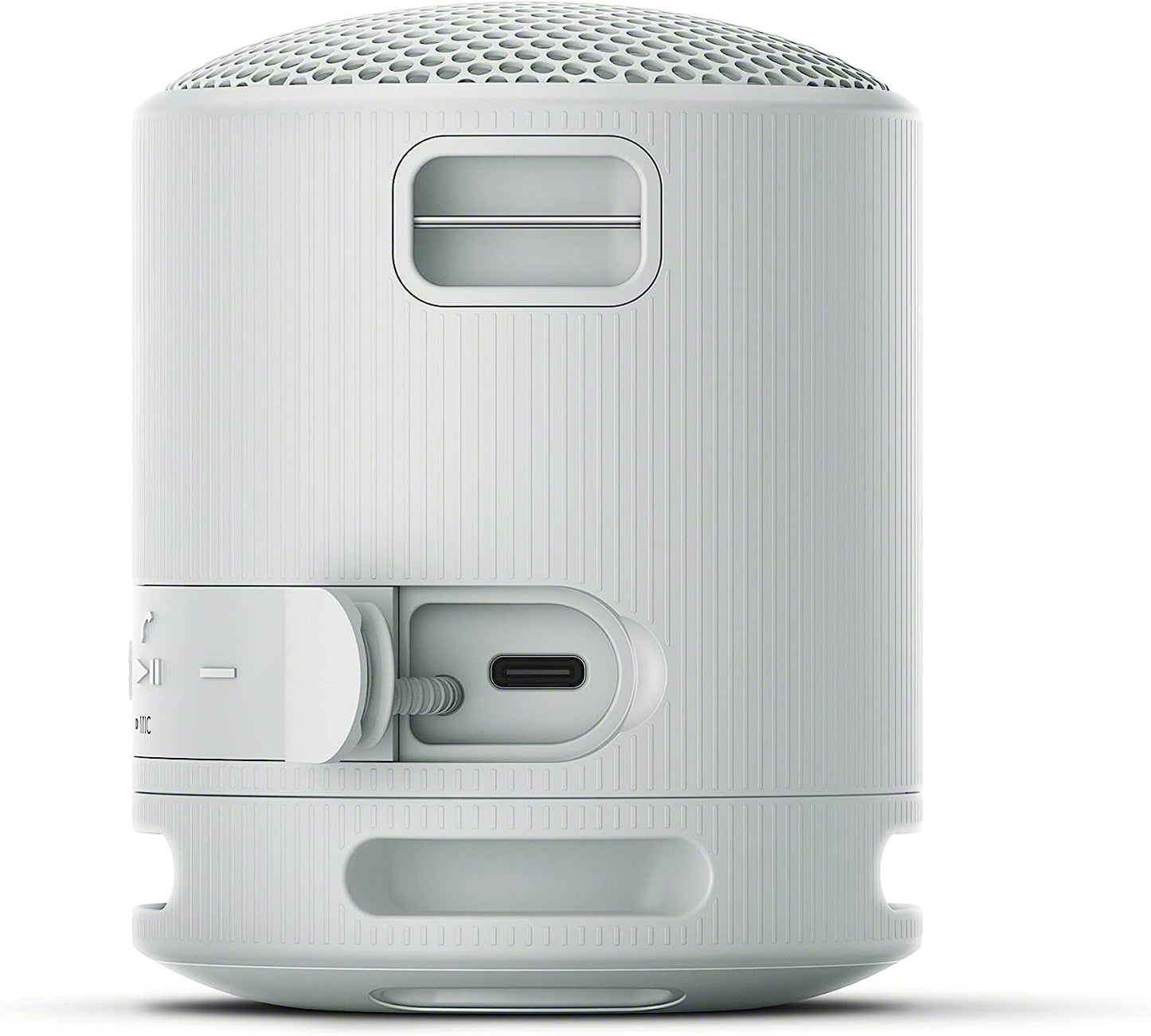 SRS-XB100 Wireless Bluetooth Portable Speaker - IP67 Waterproof & Dustproof, 16-Hr Battery Life, Strap, Hands-Free Calling - Grey