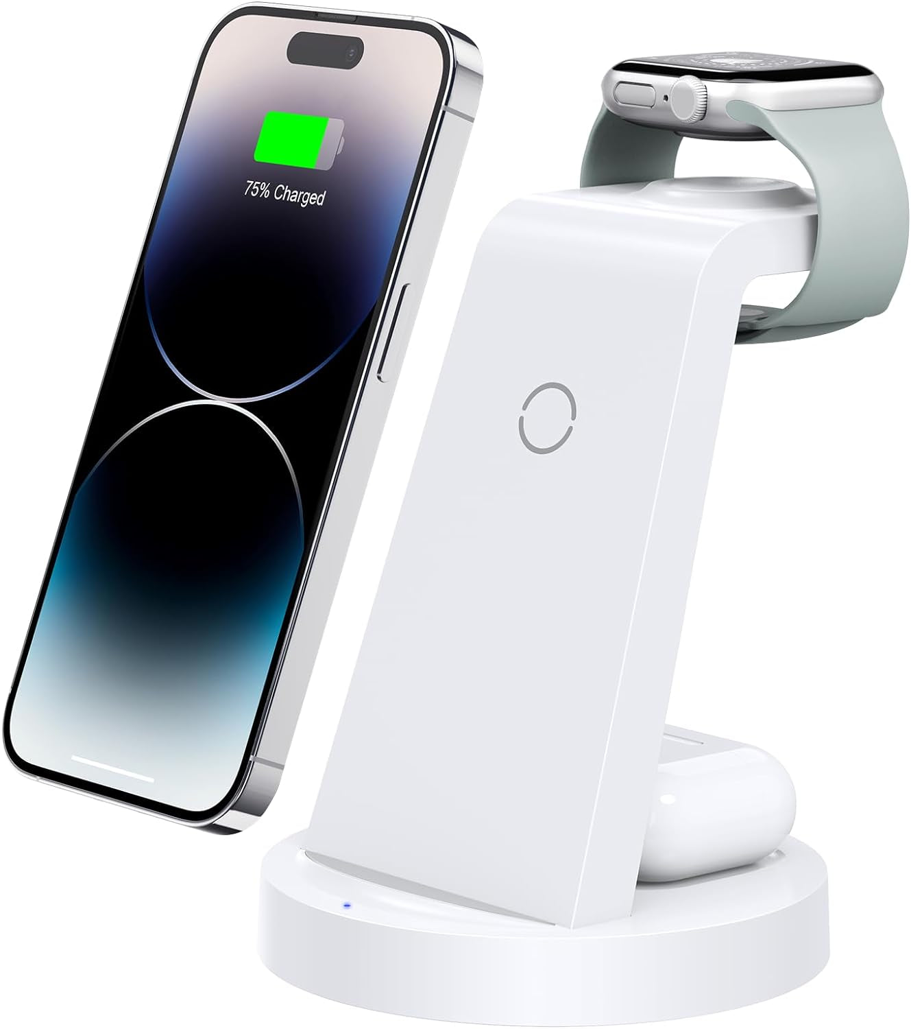 3-in-1 Wireless Charging Station for iPhone, Apple Watch, and AirPods - Compatible with iPhone 16, 15, 14, 13, 12, 11, X, Pro Max