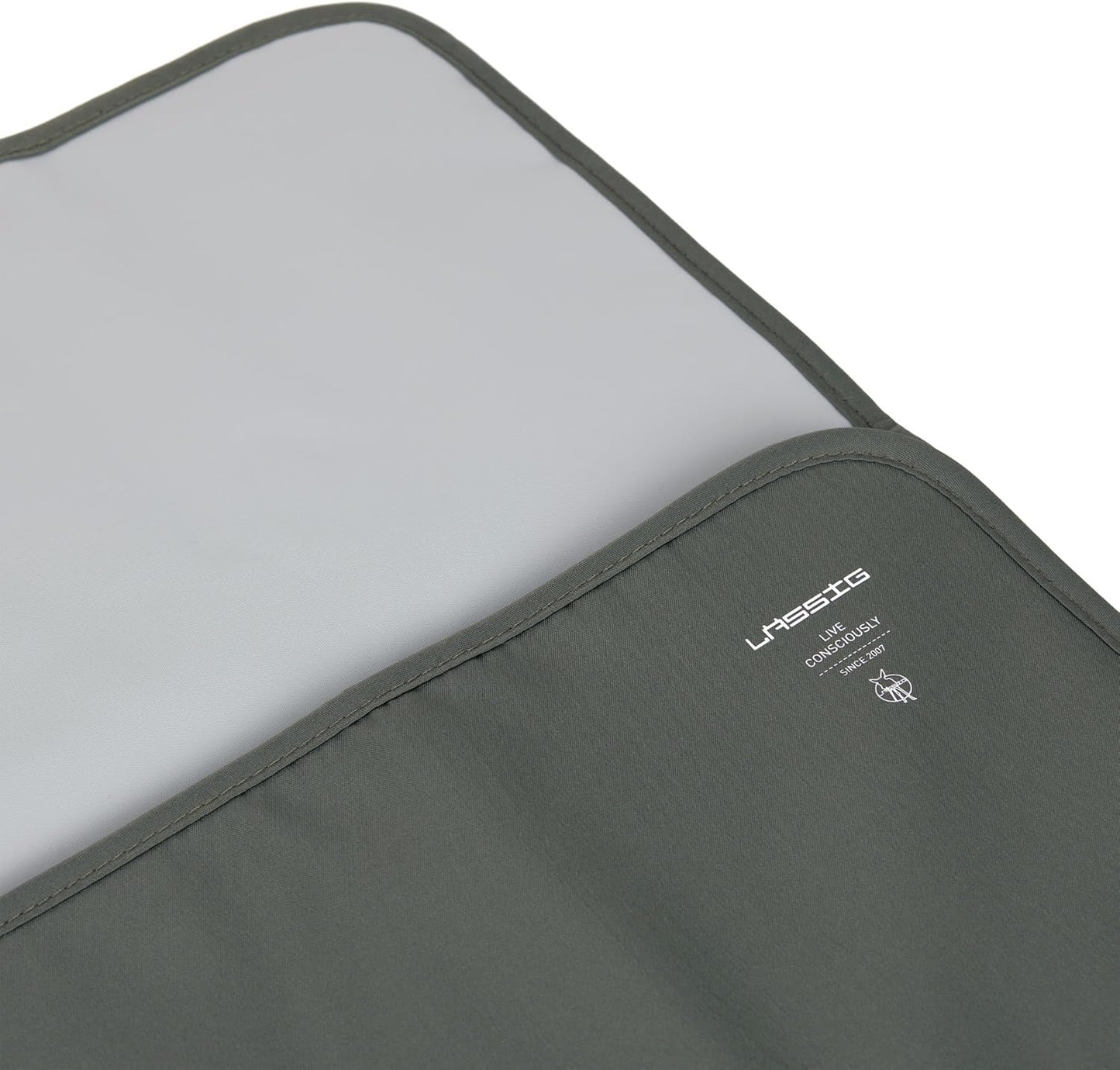 Baby Nappy Bag - Changing Mat and Compartment for Wet Wipes on the Go/Changing Pouch Olive